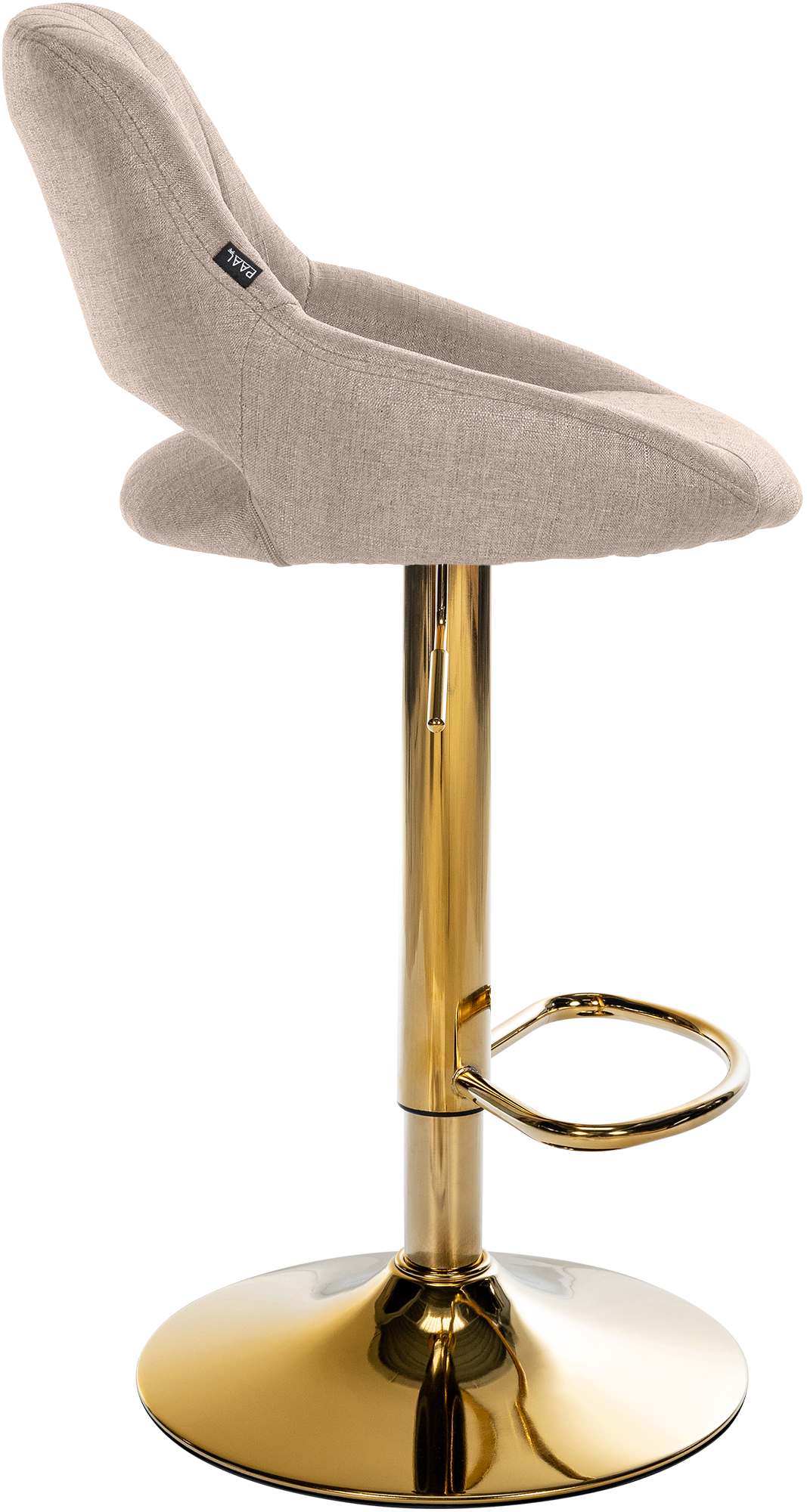Barhocker Milet Stoff gold