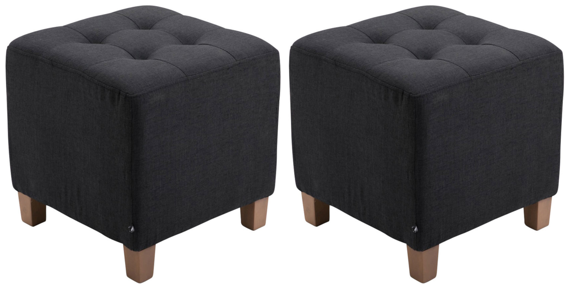 2er Set Sitzhocker Pharao, antik-hell