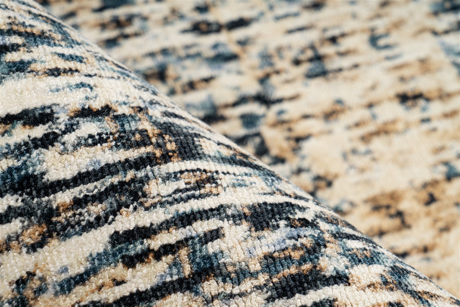 Teppich Puerto 125 Blau / Beige 120cm x 170cm