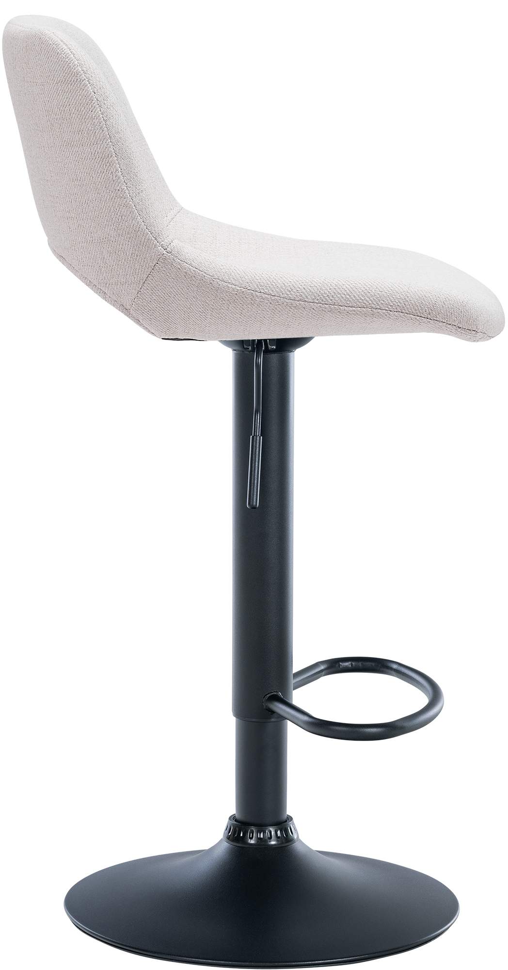 Barhocker Camden Stoff schwarz