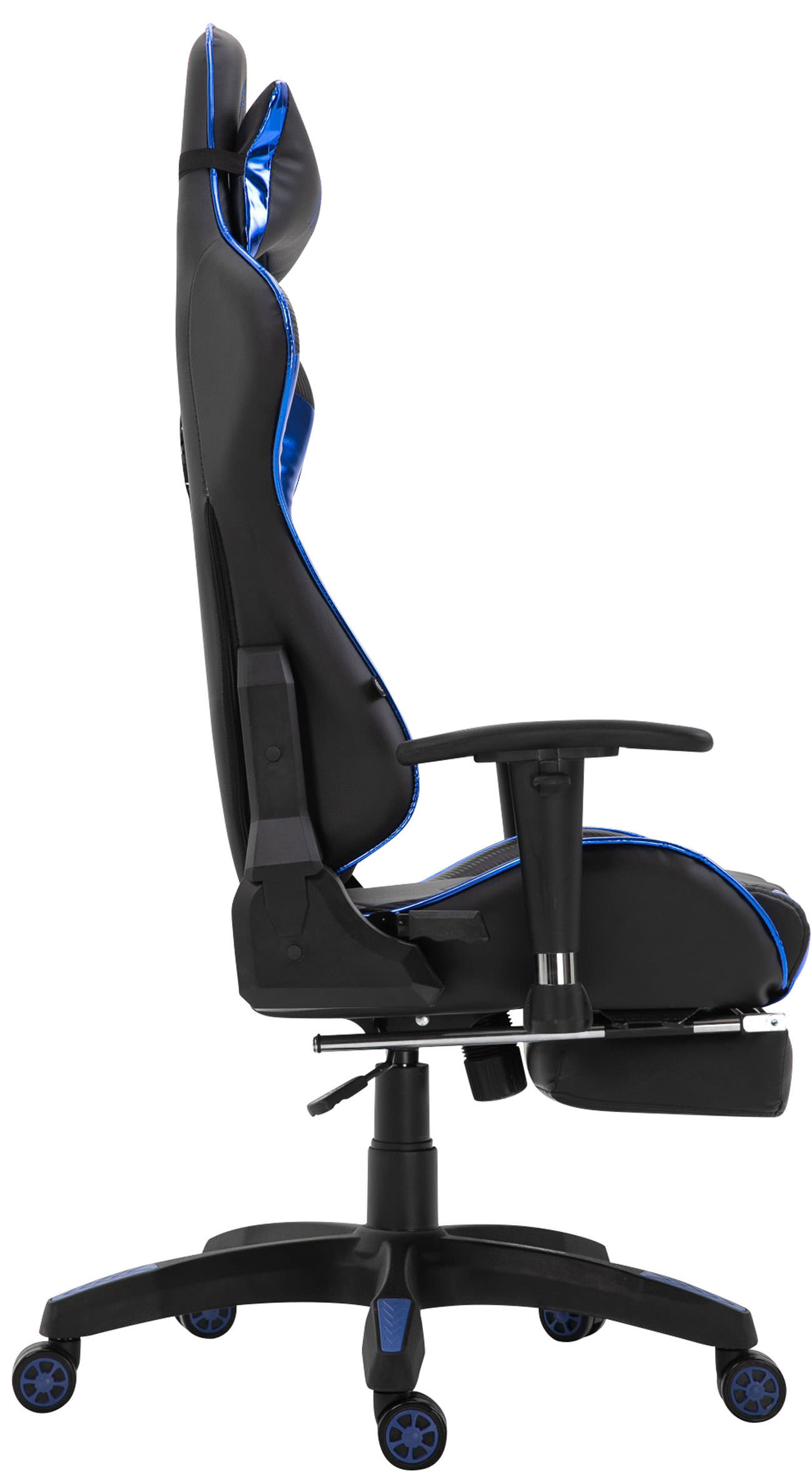 Racing Bürostuhl Turbo mit Fußablage glanz