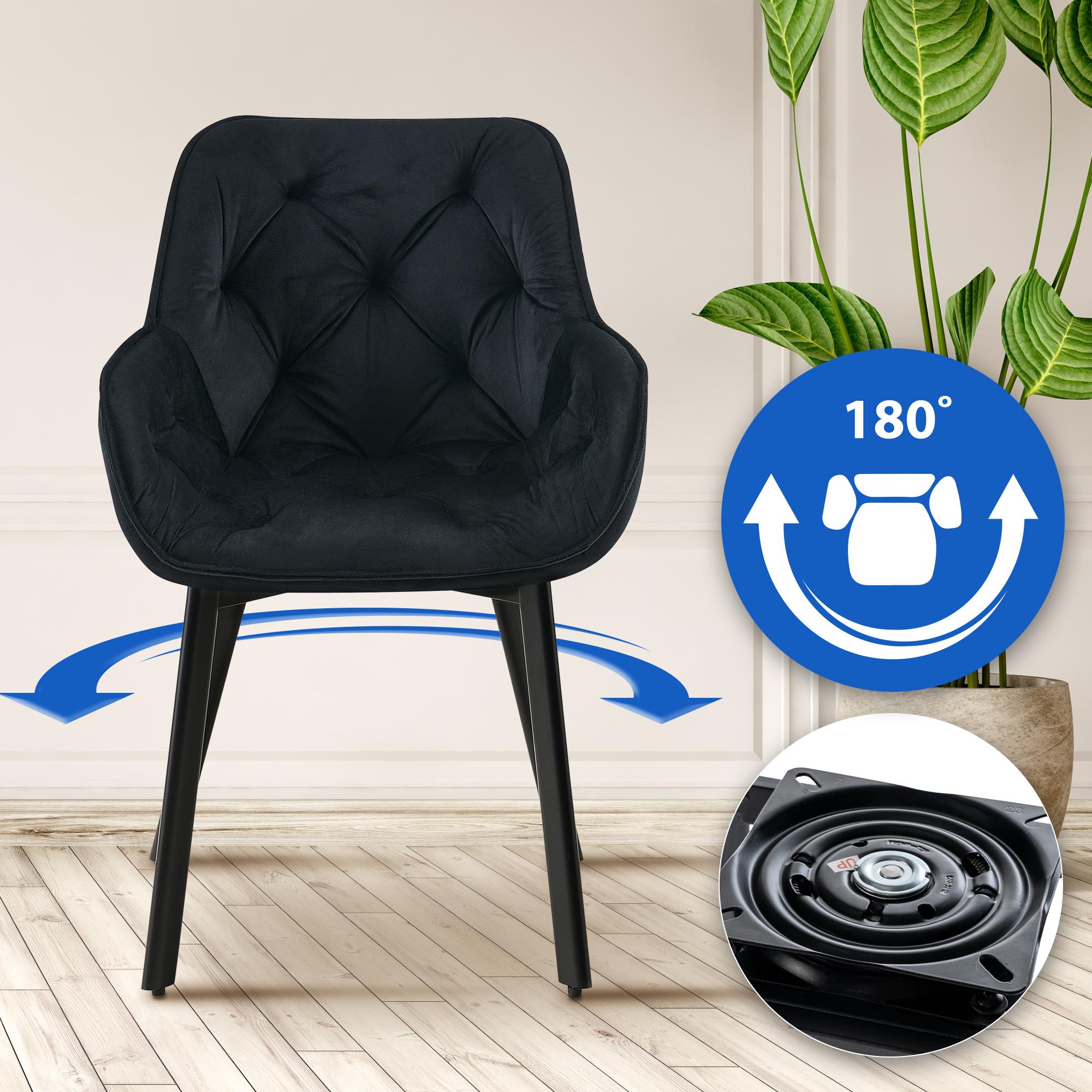 2er Set Esszimmerstuhl Antigo Samt