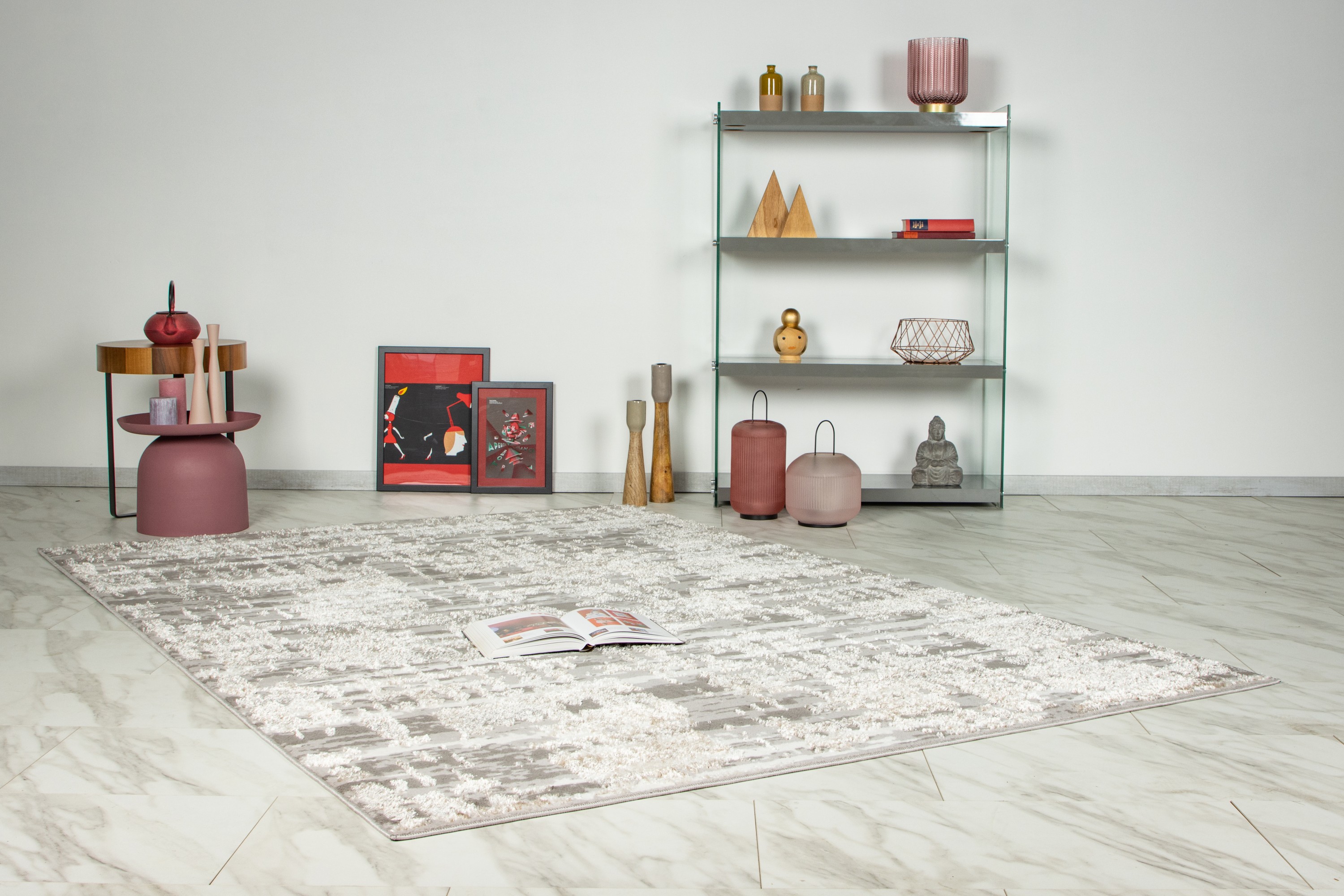 Teppich Catcher 625 Silber / Beige 120 x 170 cm