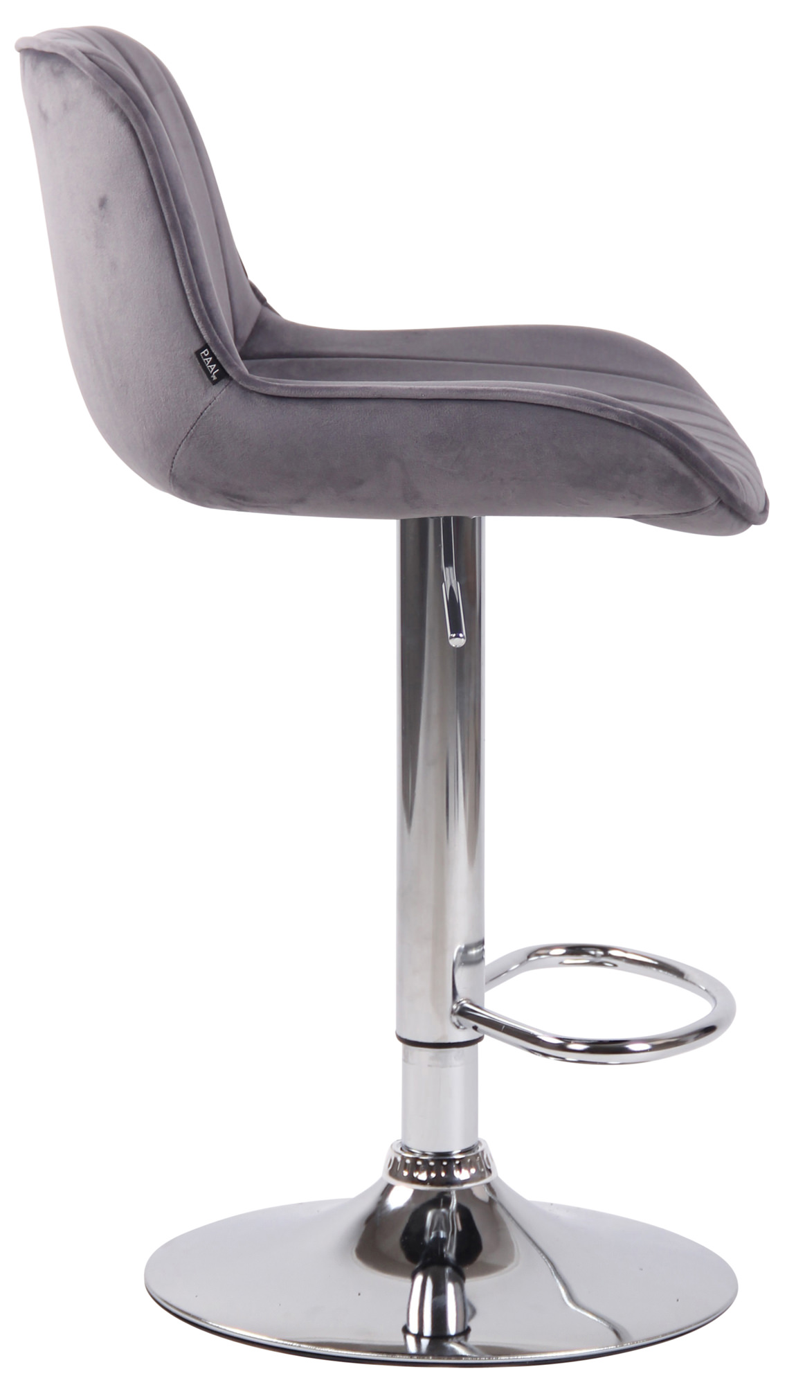 Barhocker Lentini Samt chrom