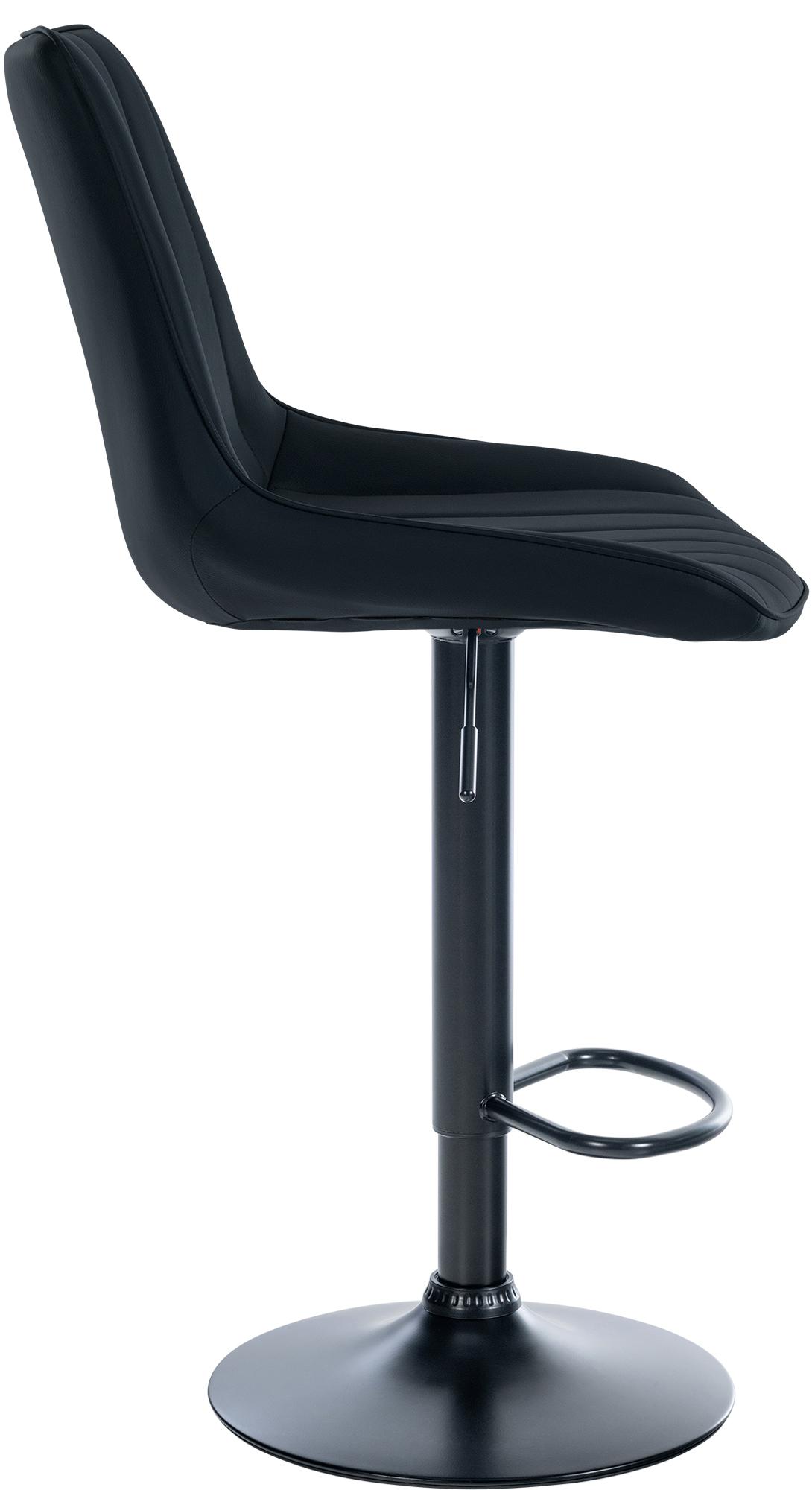 Barhocker Toni Kunstleder schwarz
