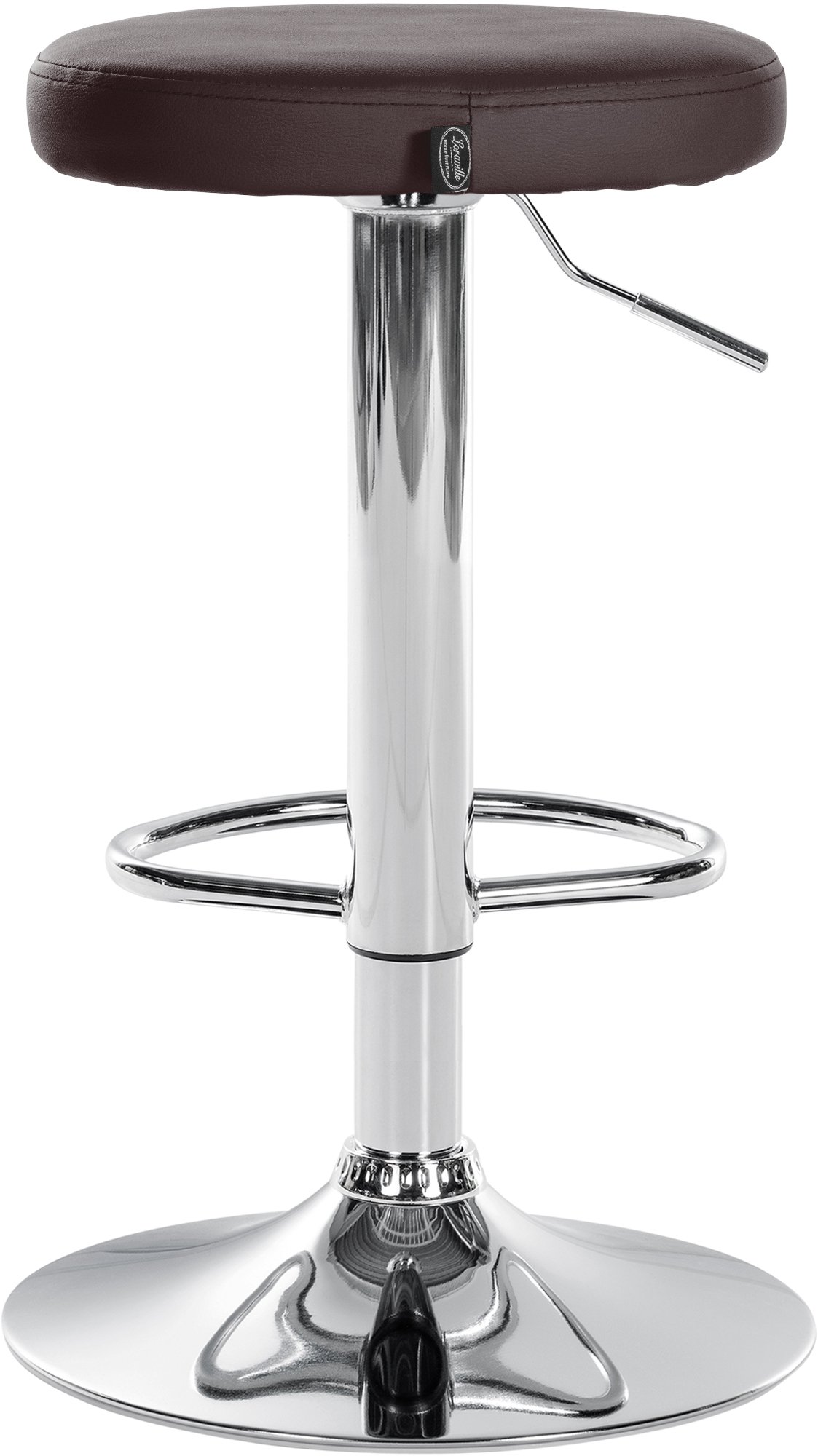 2er Set Barhocker Ponte Kunstleder chrom