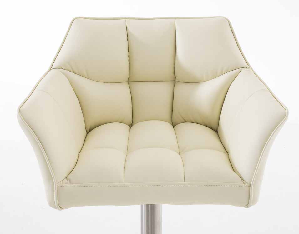 2er Set Barhocker Damaso Kunstleder edelstahl