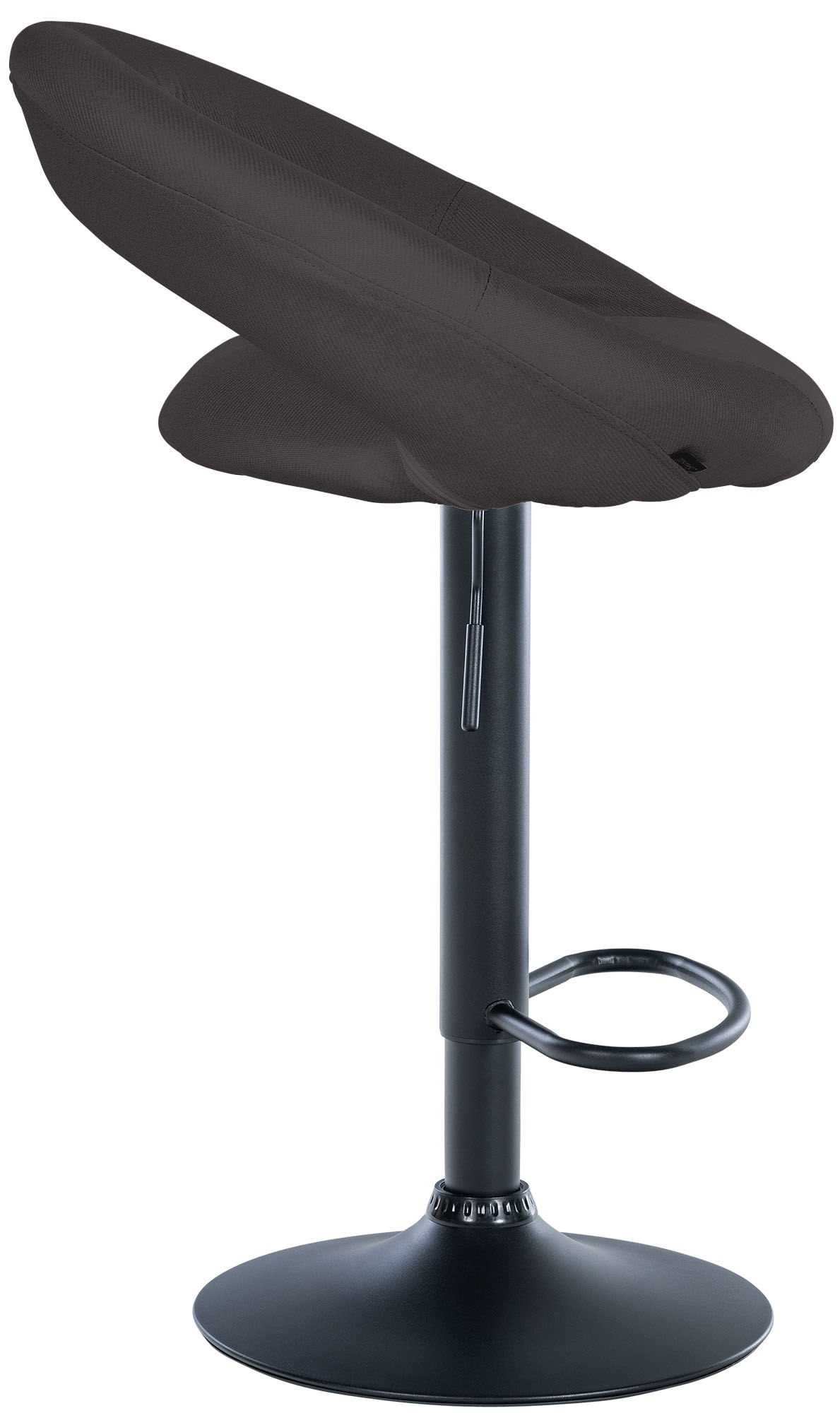 Barhocker Olinda Stoff schwarz