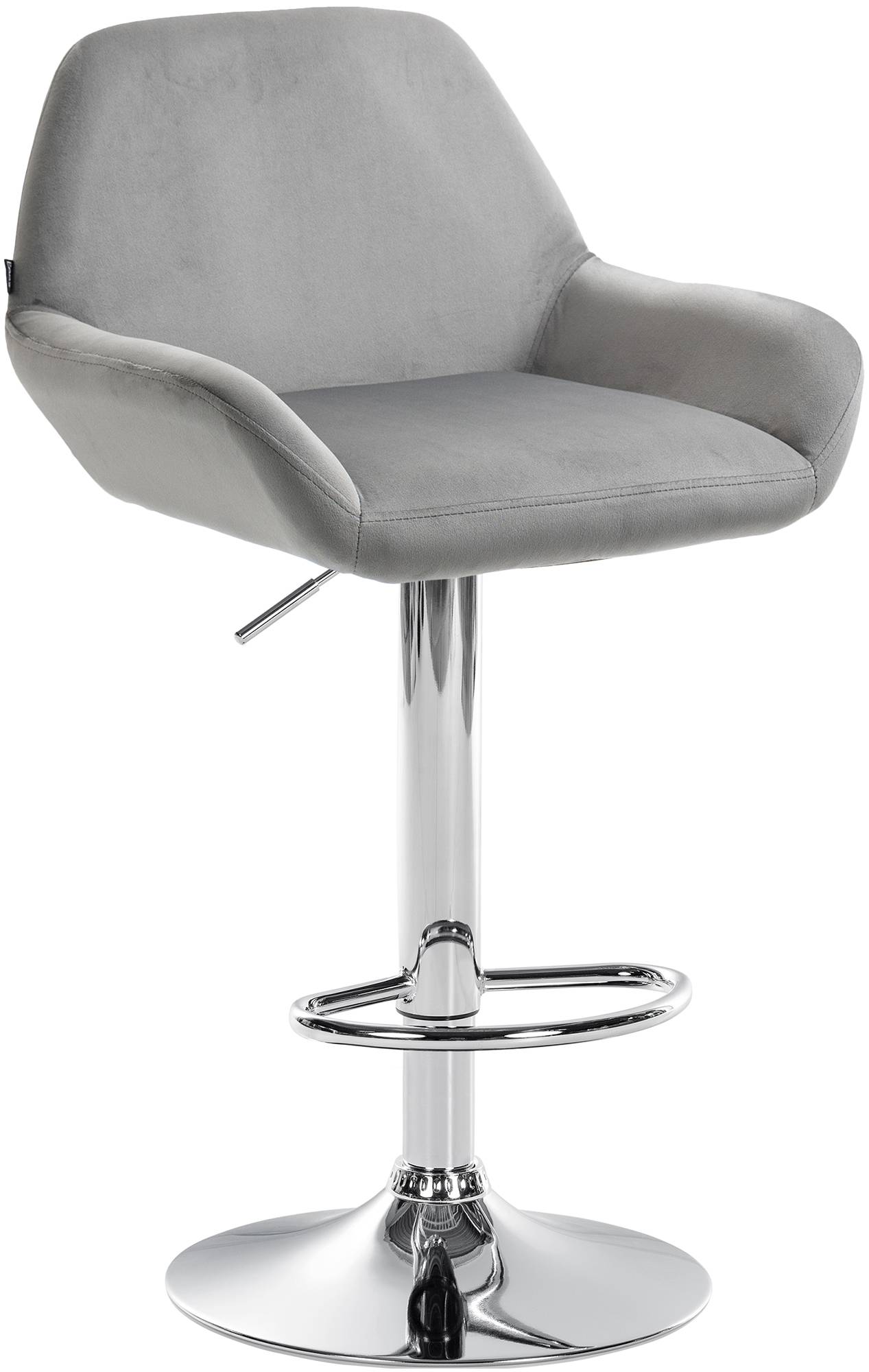 Barhocker Braga Samt chrom