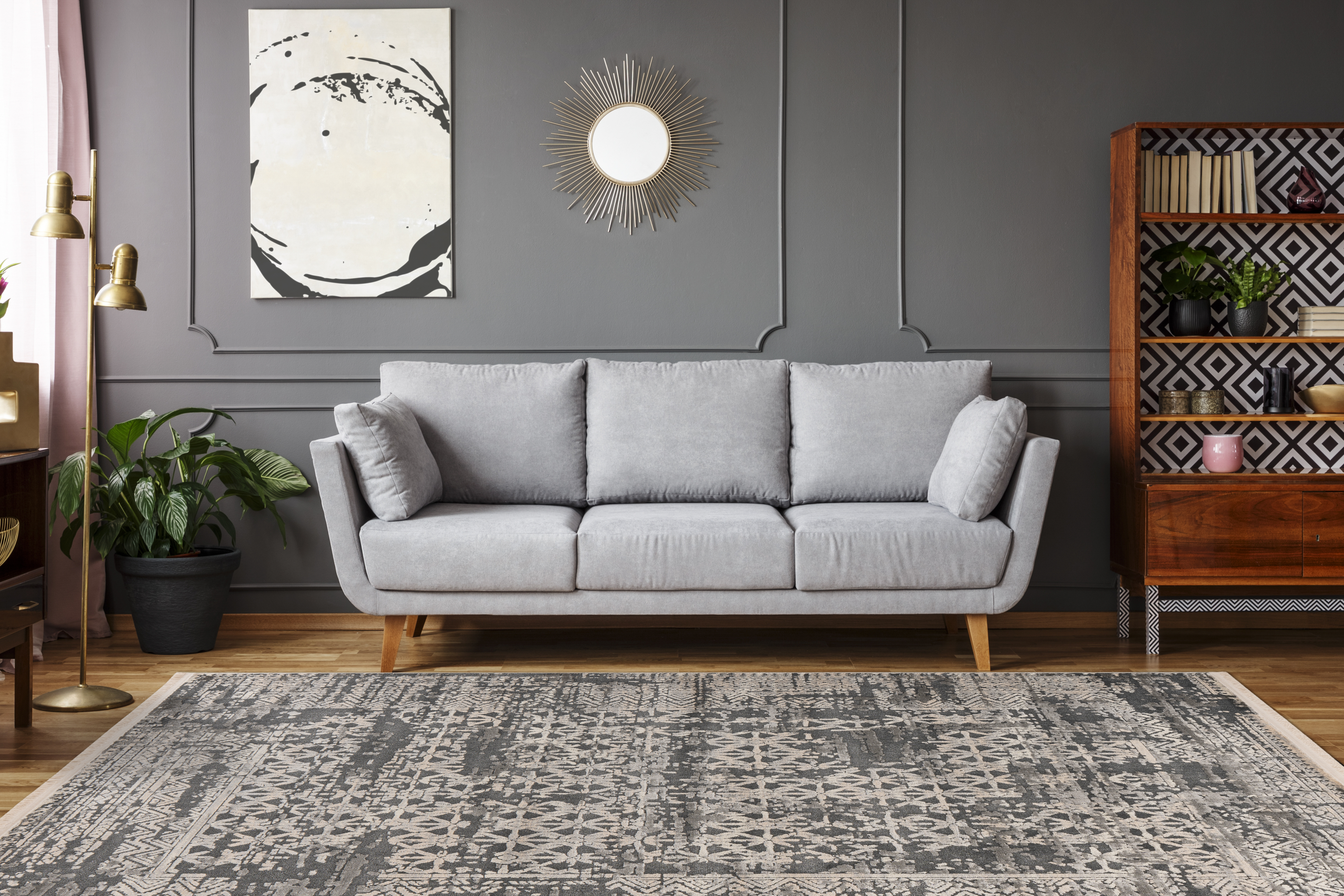 Teppich Adela 325 Grau 120 x 170 cm