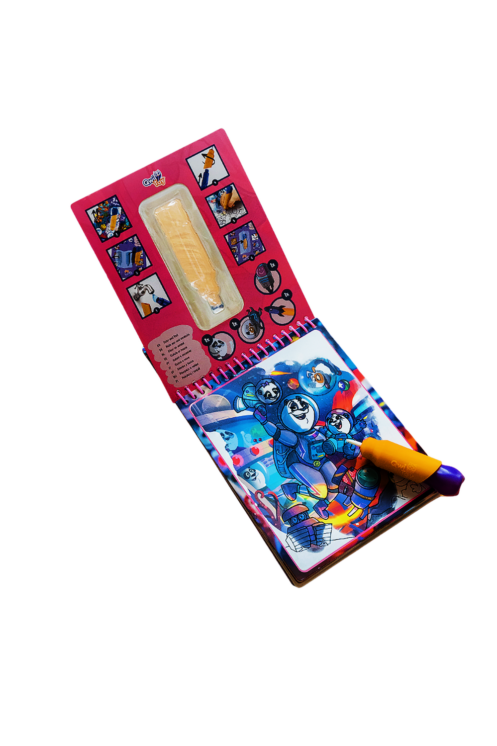 QwiToy Malen & Basteln Qwi Toy 3 in 1 Spielbuch - Magische Abenteuer