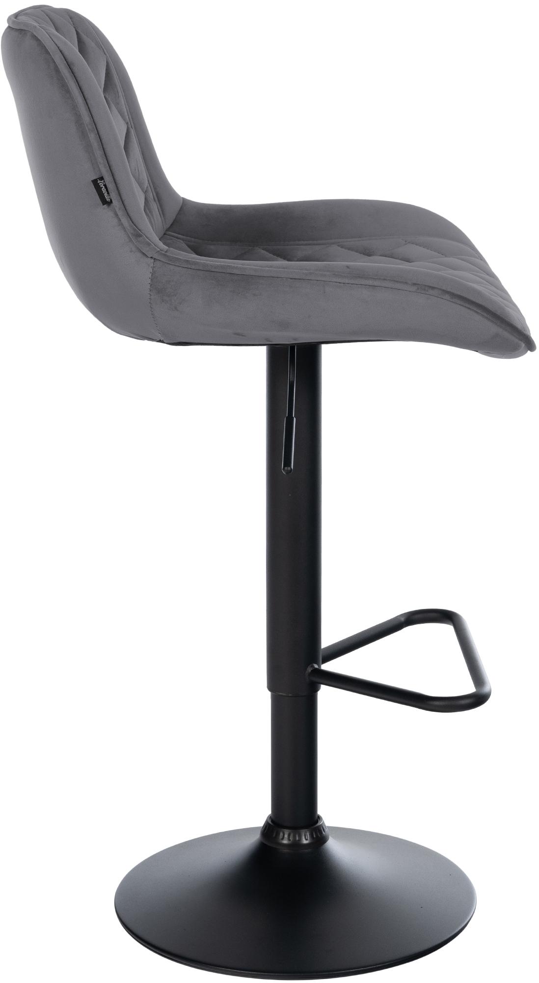 2er Set Barhocker Kasson Samt