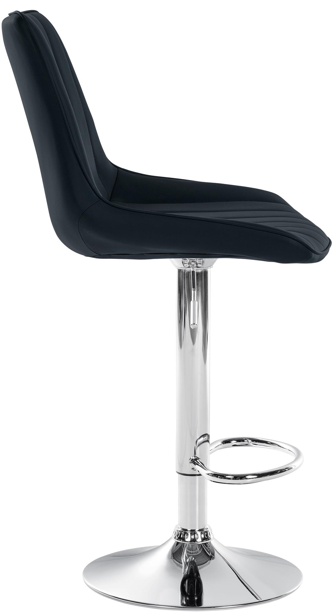 2er Set Barhocker Toni Kunstleder chrom