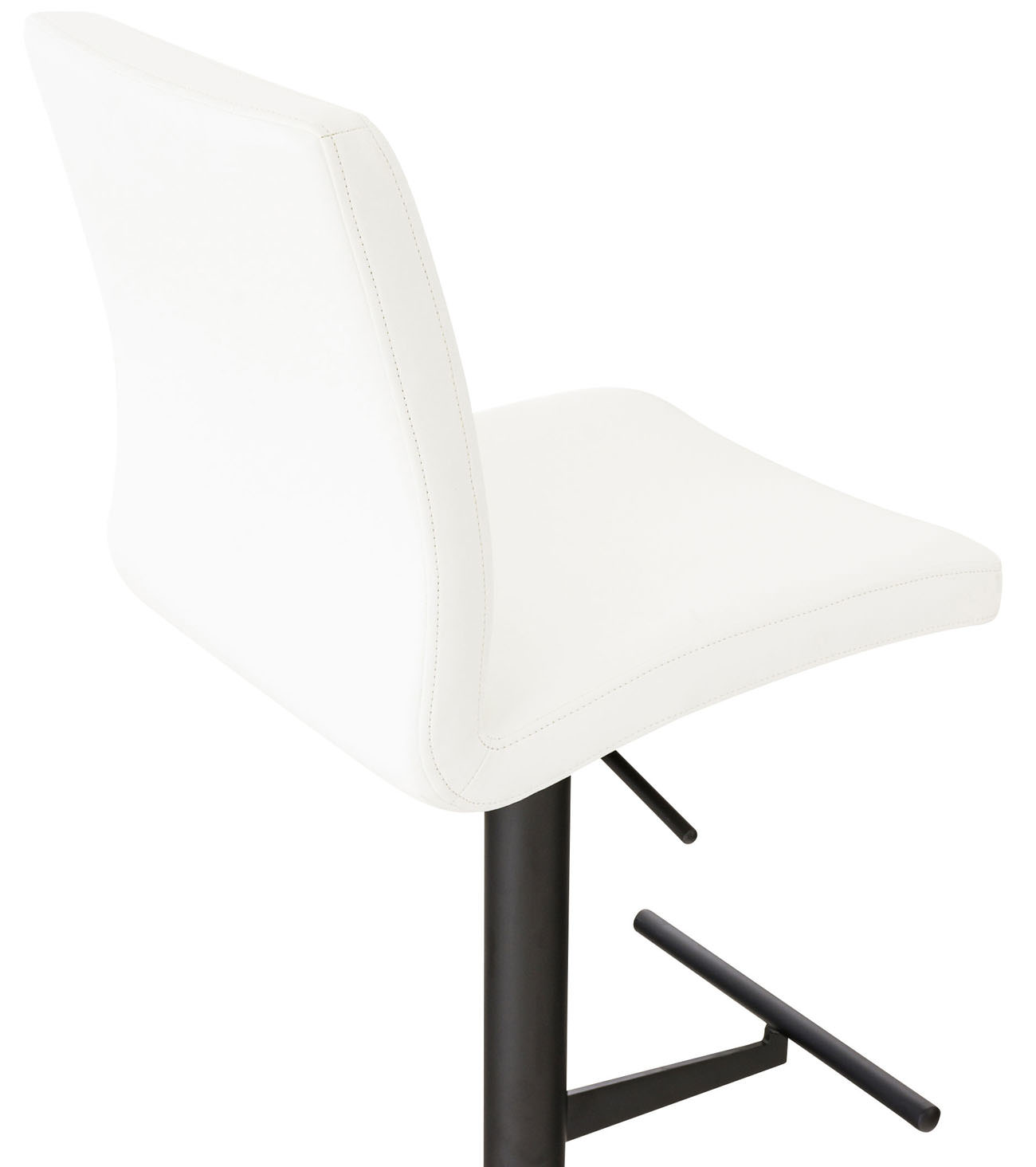 2er Set Barhocker Cadiz Kunstleder schwarz