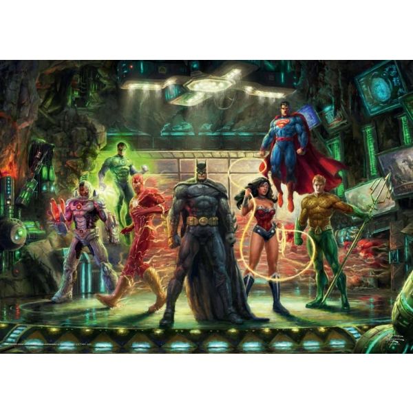 Schmidt Spiele GmbH Puzzles The Justice League - Puzzle 1000 Teile - Thomas Kinkade Collection