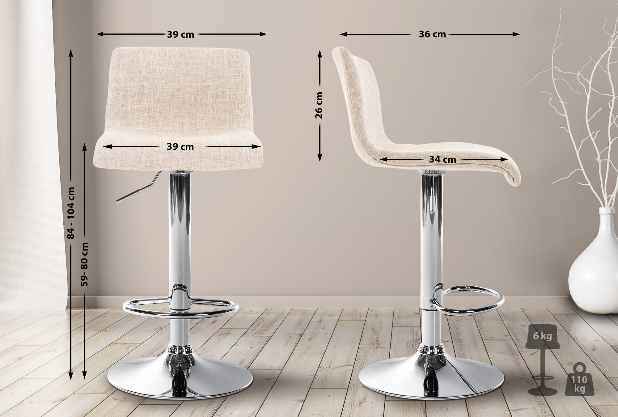 Barhocker Hoover Stoff C