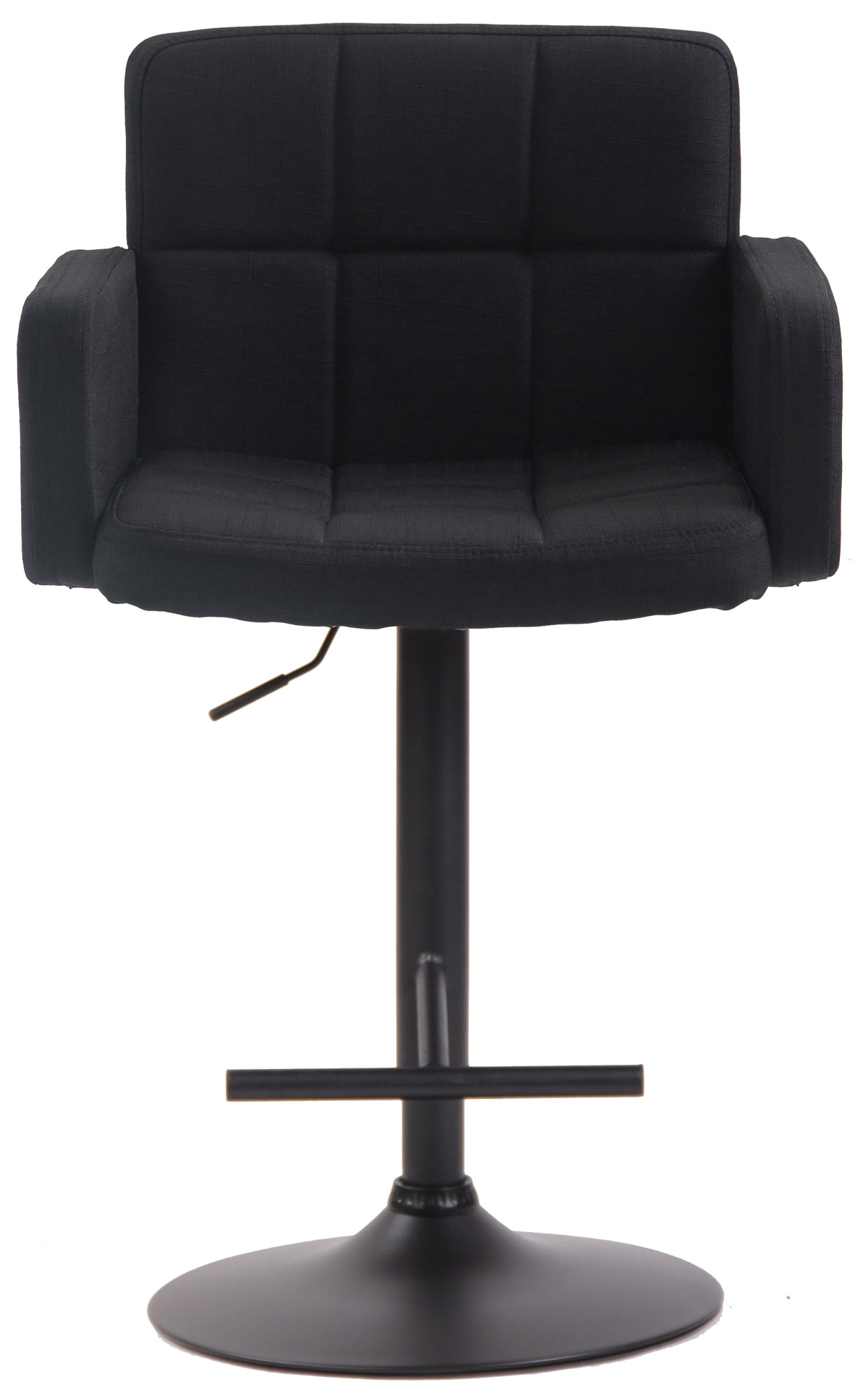 Barhocker Los Angeles, Stoff schwarz