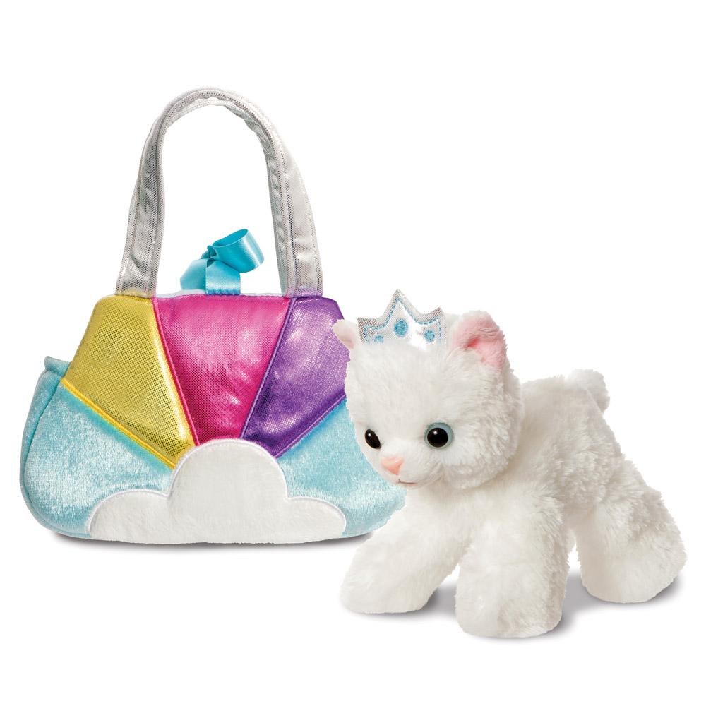 Aurora Plüschfiguren Fancy Regenbogen Kätzchen in einer Tragetasche ca. 21 cm - Plüschfigur