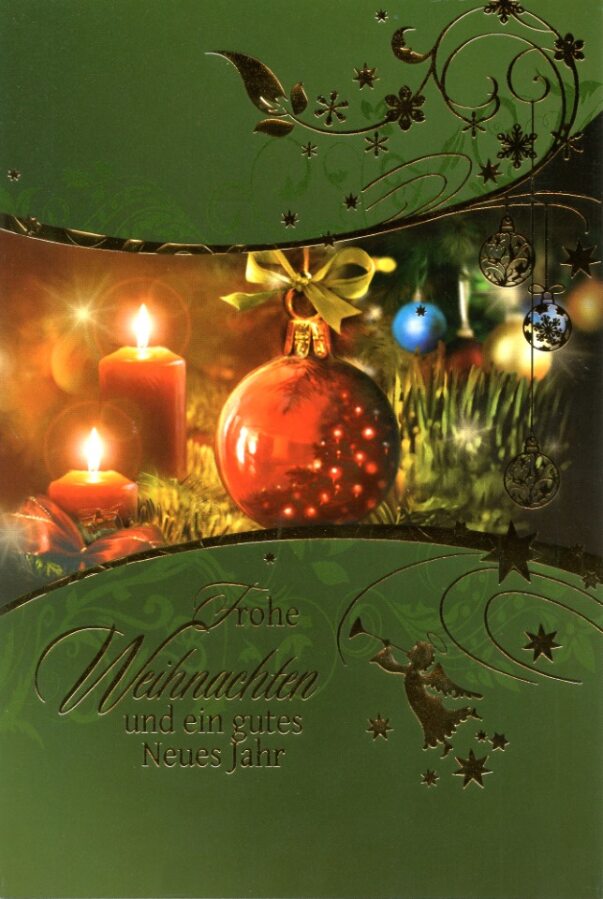 Taunus-Verlag Saisonartikel Weihnachtskarten Kerzen - 100 Stück - 6 Motive