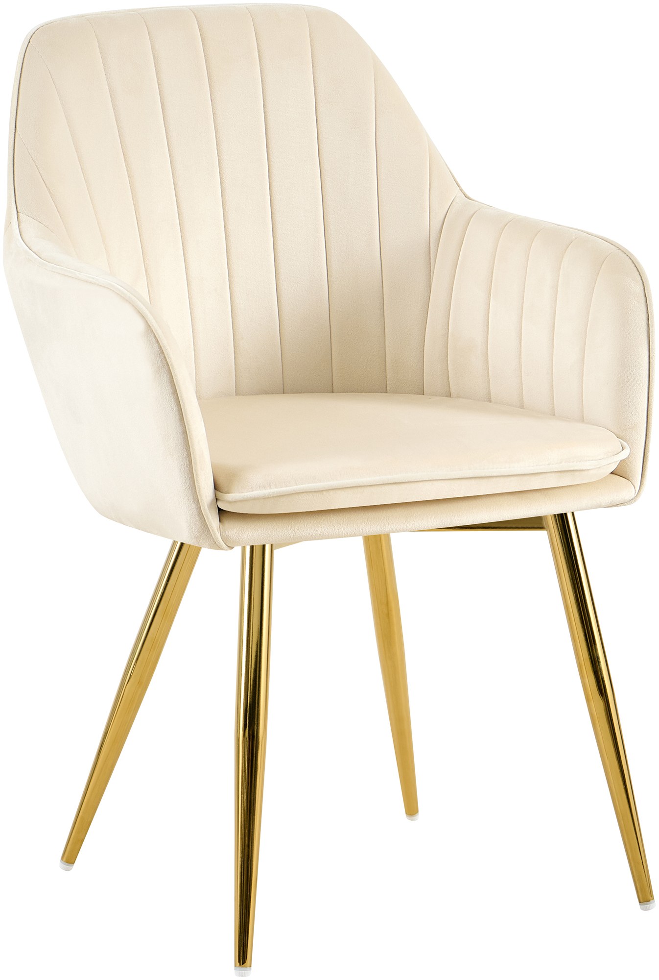 Esszimmerstuhl Cheryl Samt gold