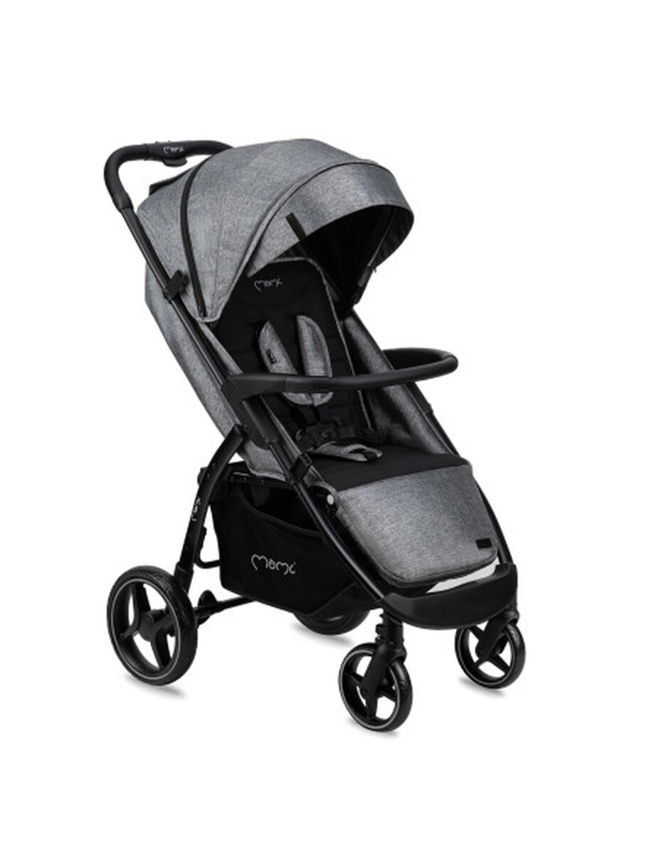 MoMi MIYA Kinderwagen in gewählter Farbe - mit verstellbarer Fußstütze