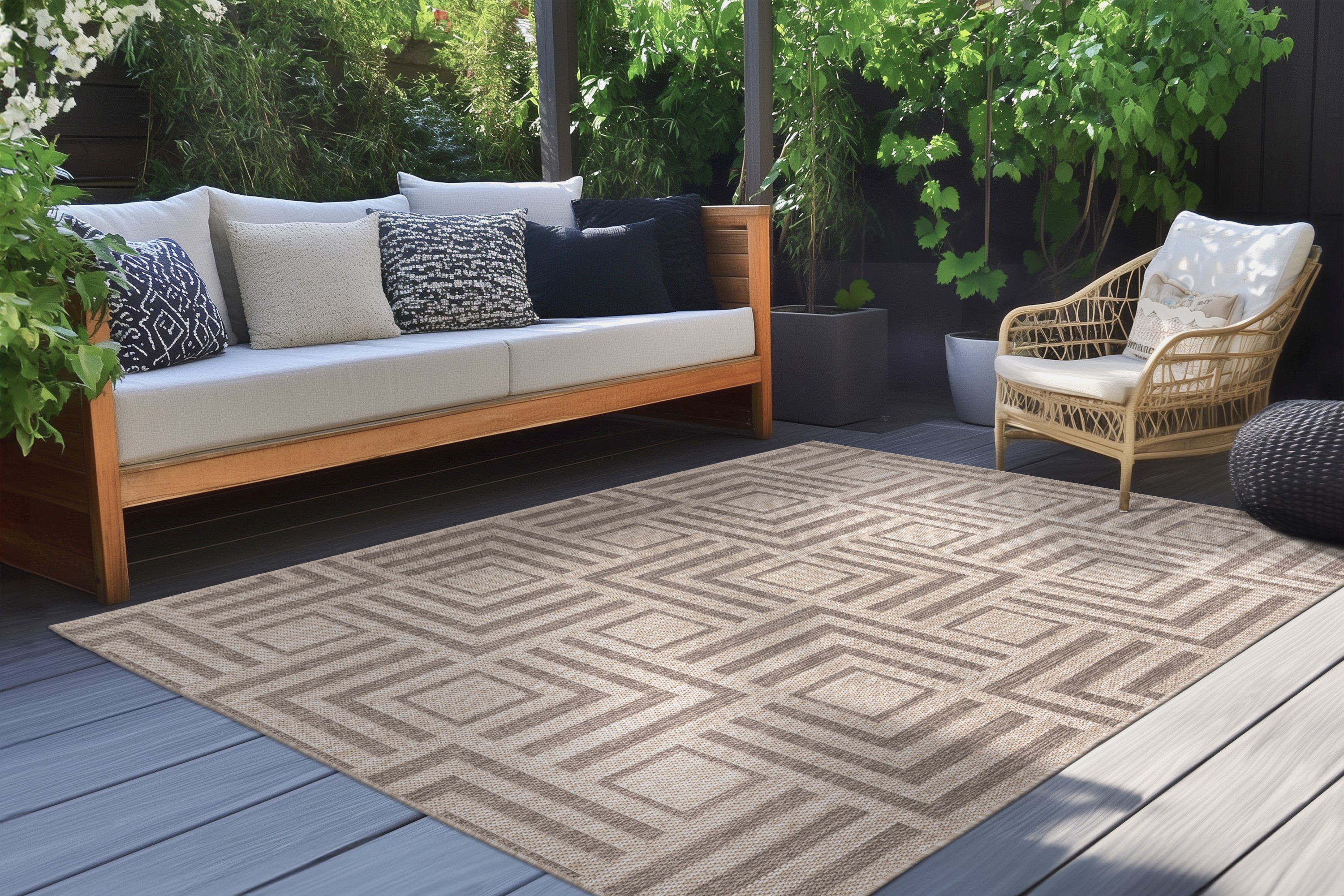 Teppich Nibru 825 Taupe 120 x 170 cm