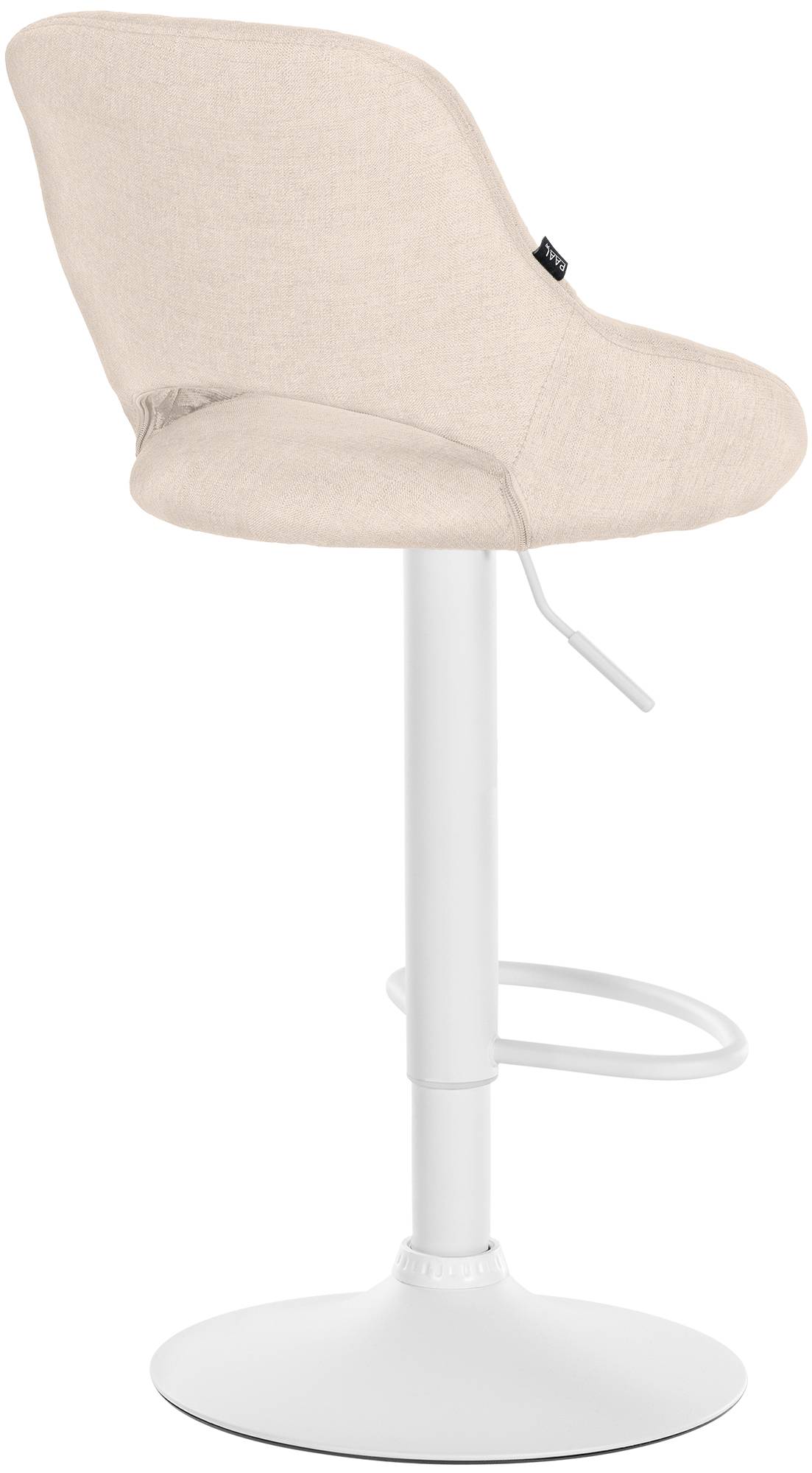 Barhocker Milet Stoff weiß