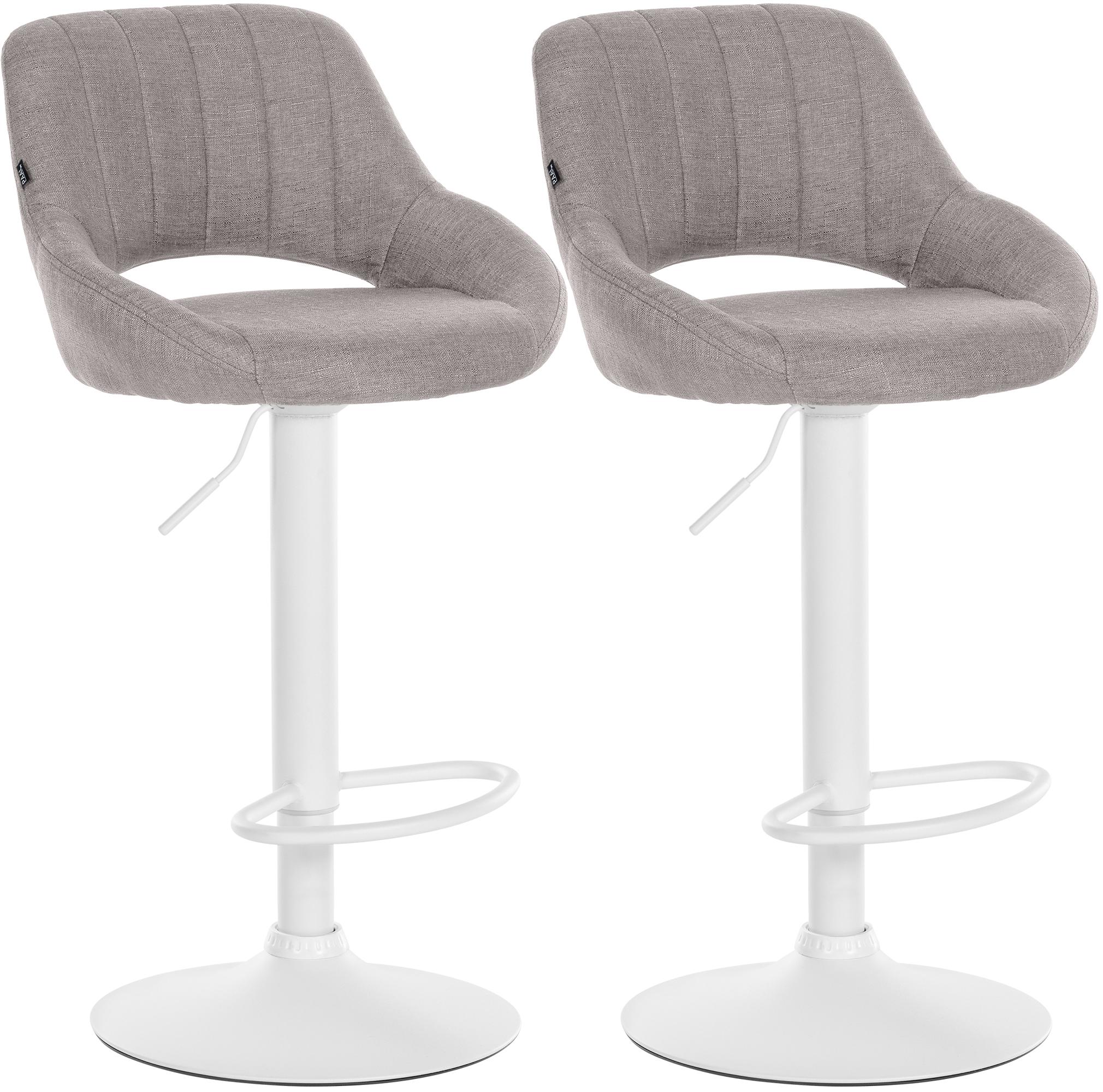 2er Set Barhocker Milet Stoff W