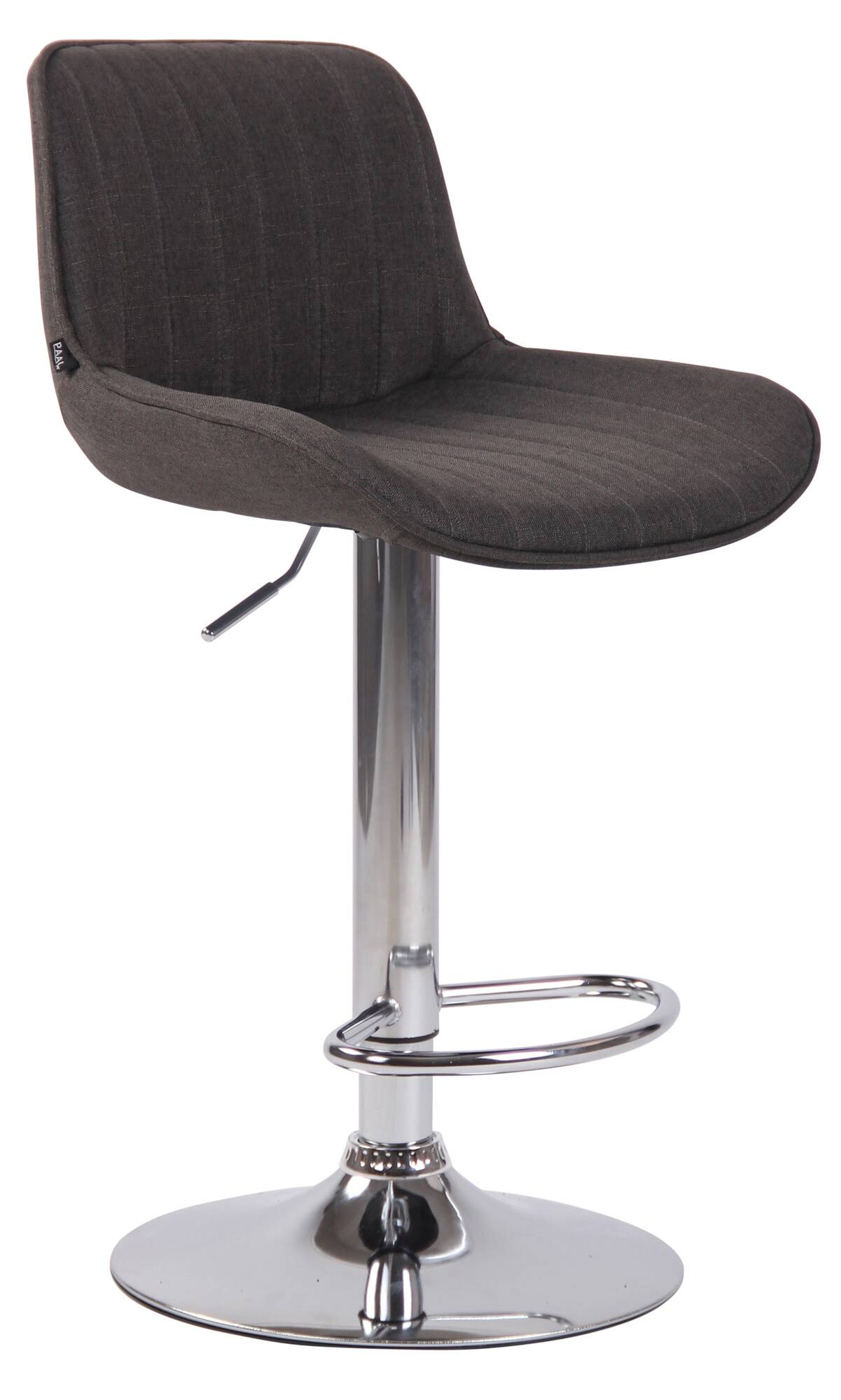 2er Set Barhocker Lentini Stoff chrom