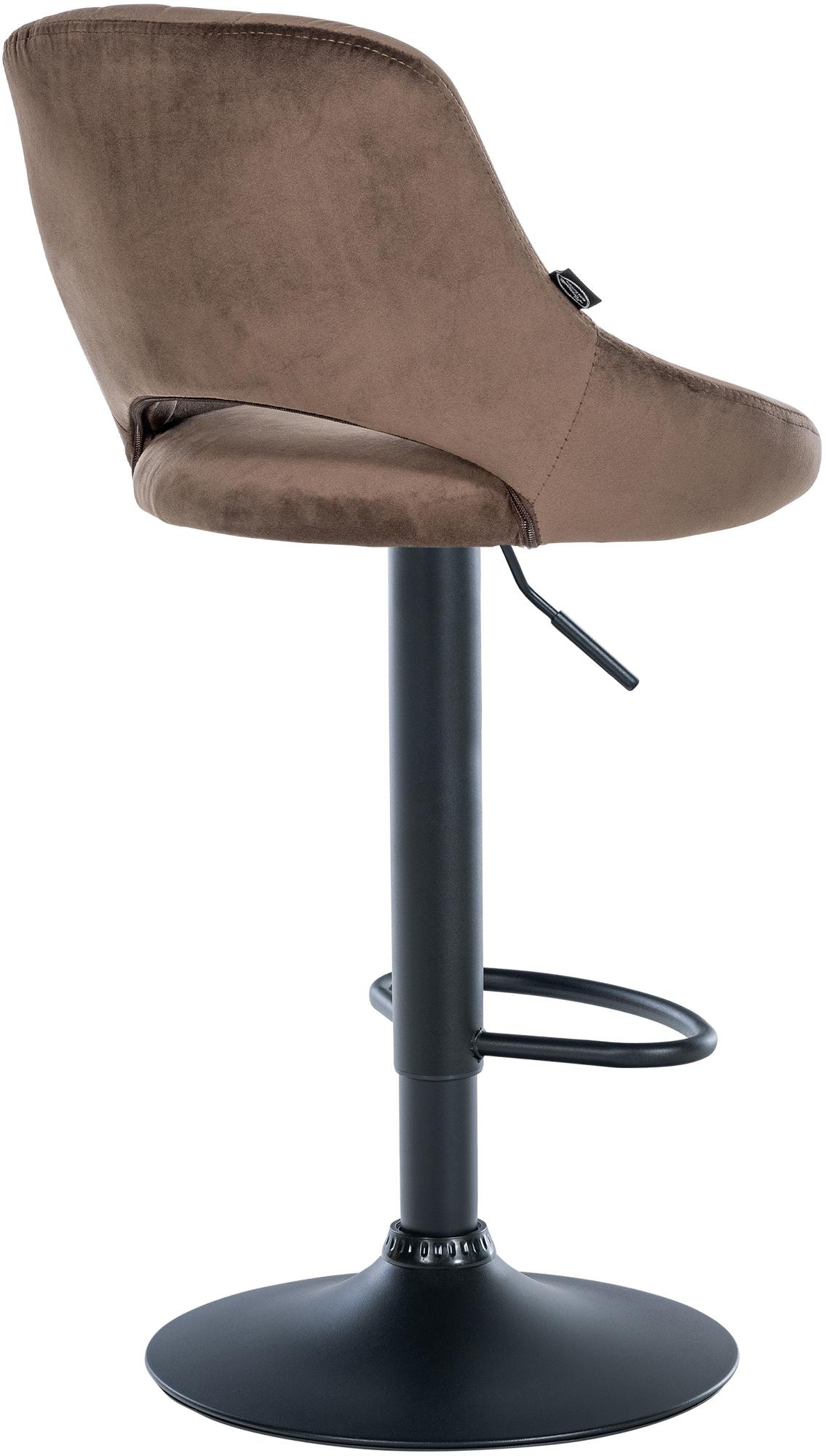 Barhocker Milet Samt schwarz