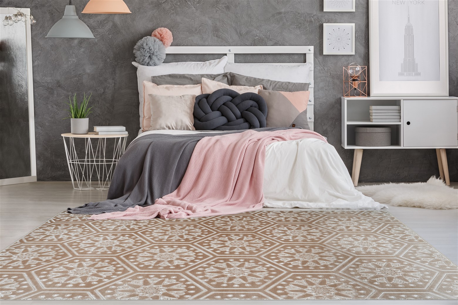 Teppich Monroe 225 Taupe 120cm x 170cm