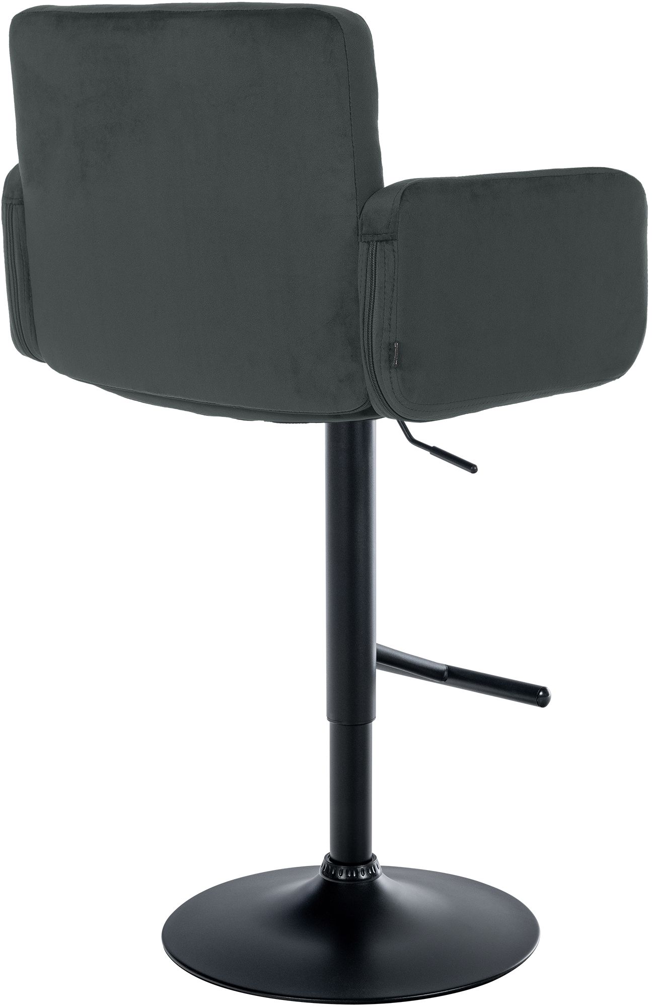 Barhocker Los Angeles Samt schwarz