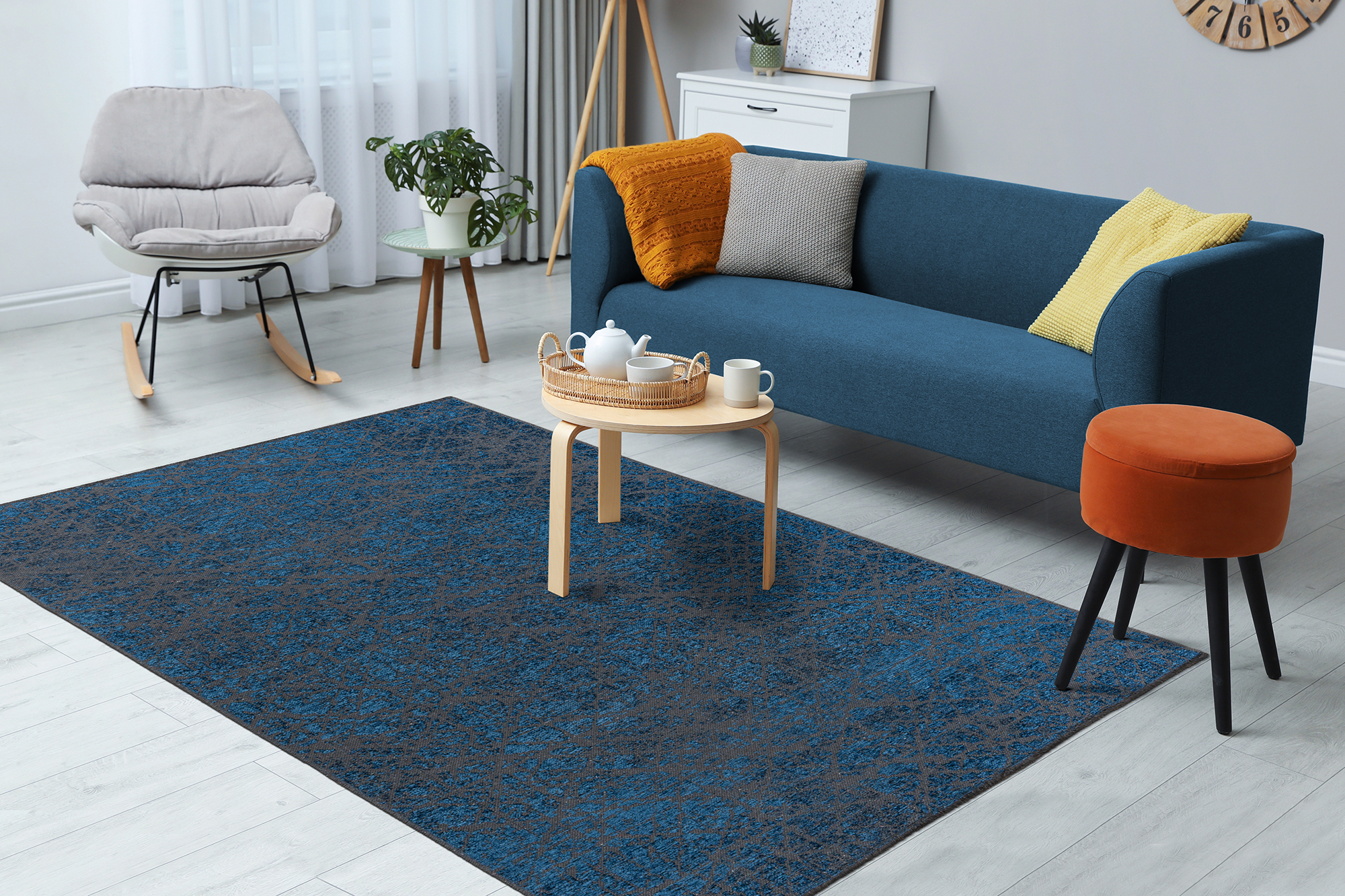 Teppich Kalea 225 Blau 120 x 170 cm