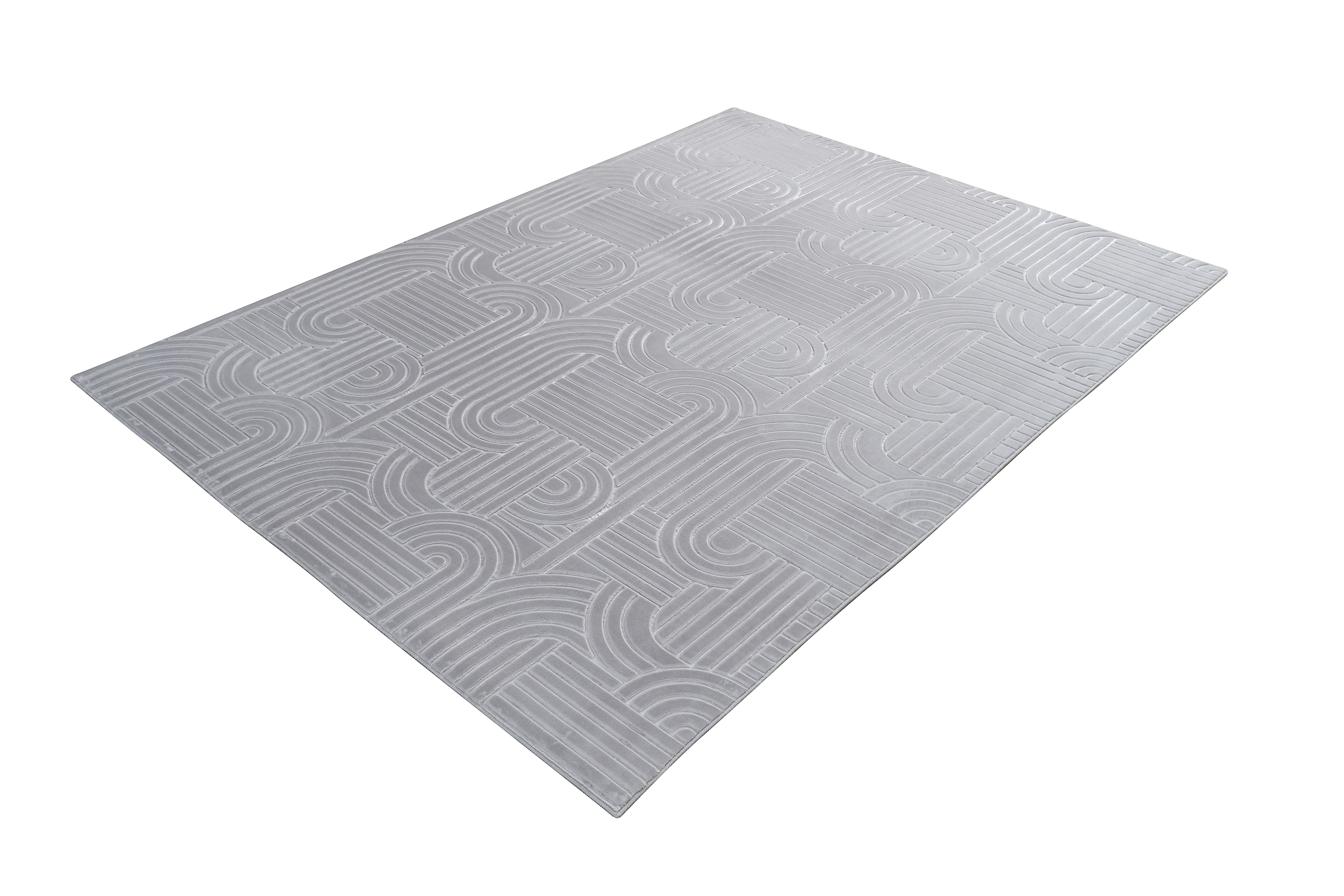 Teppich Calma 125 Silber 120 x 160 cm
