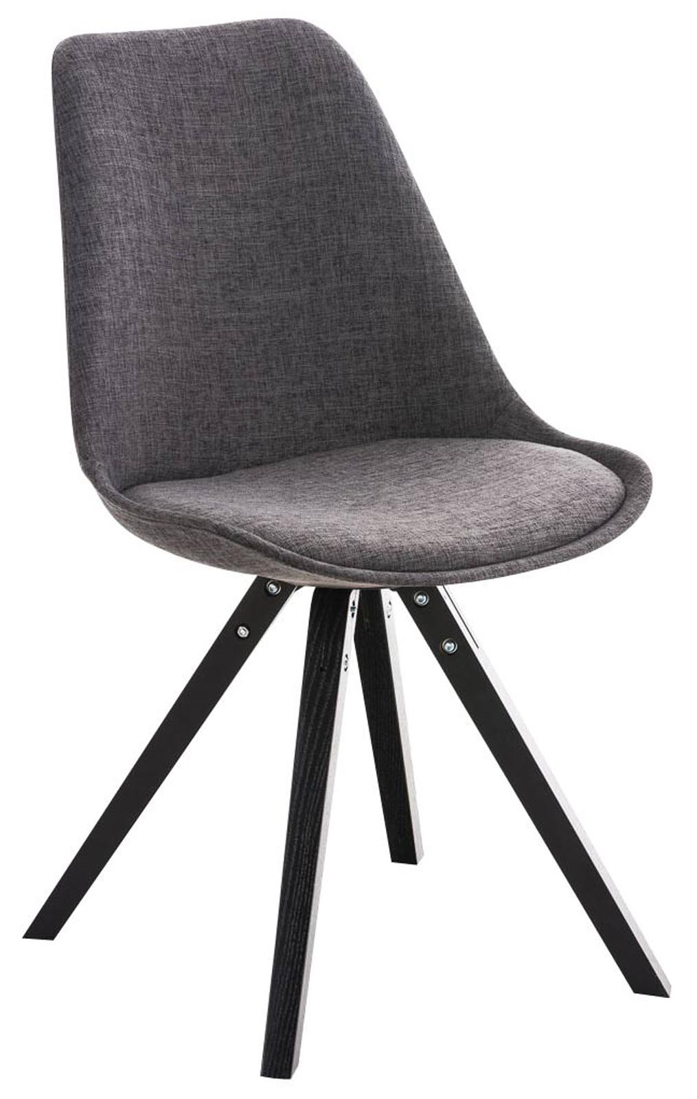 Stuhl Pegleg Stoff Square schwarz