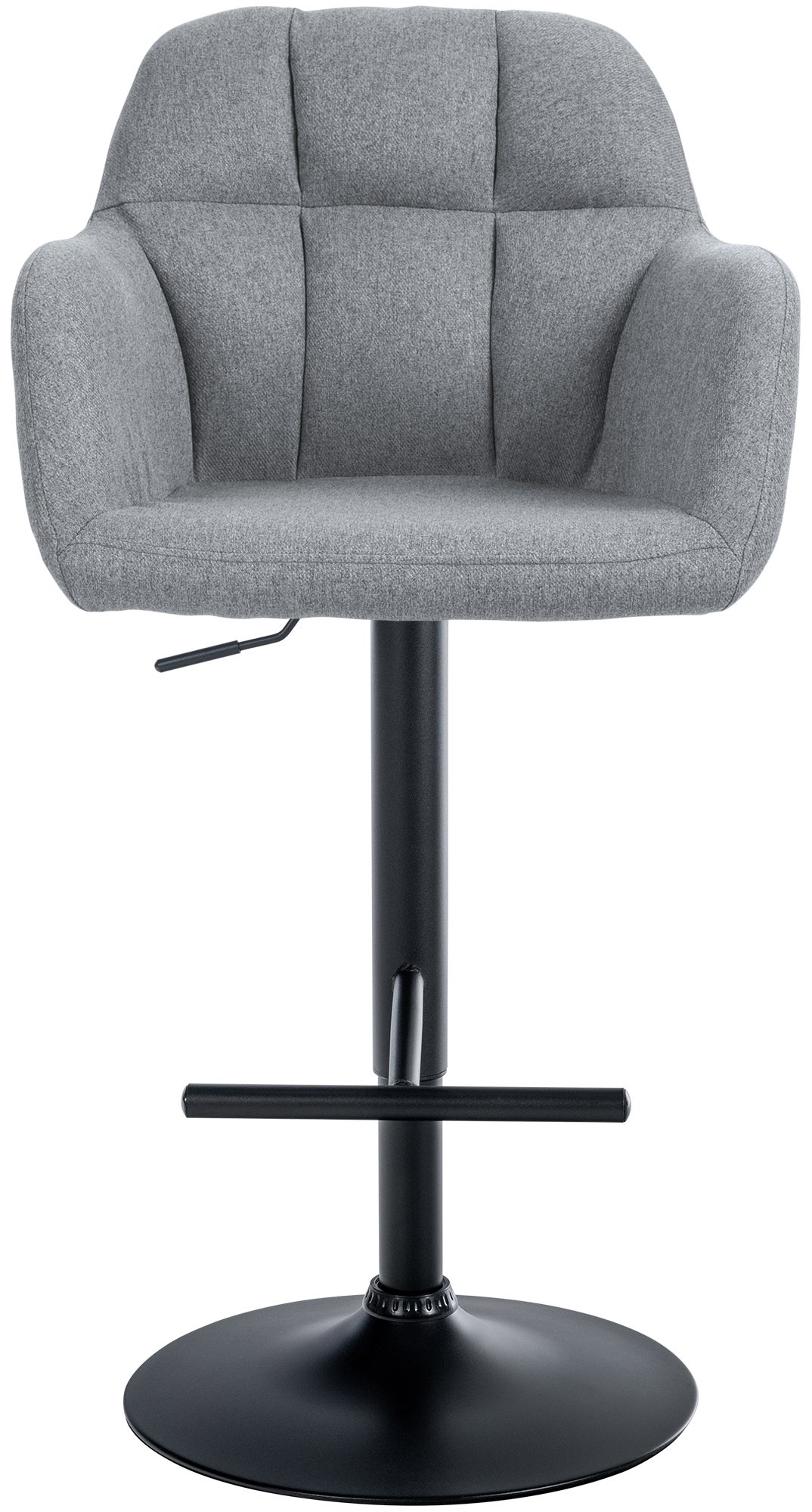Barhocker Natoma Stoff schwarz