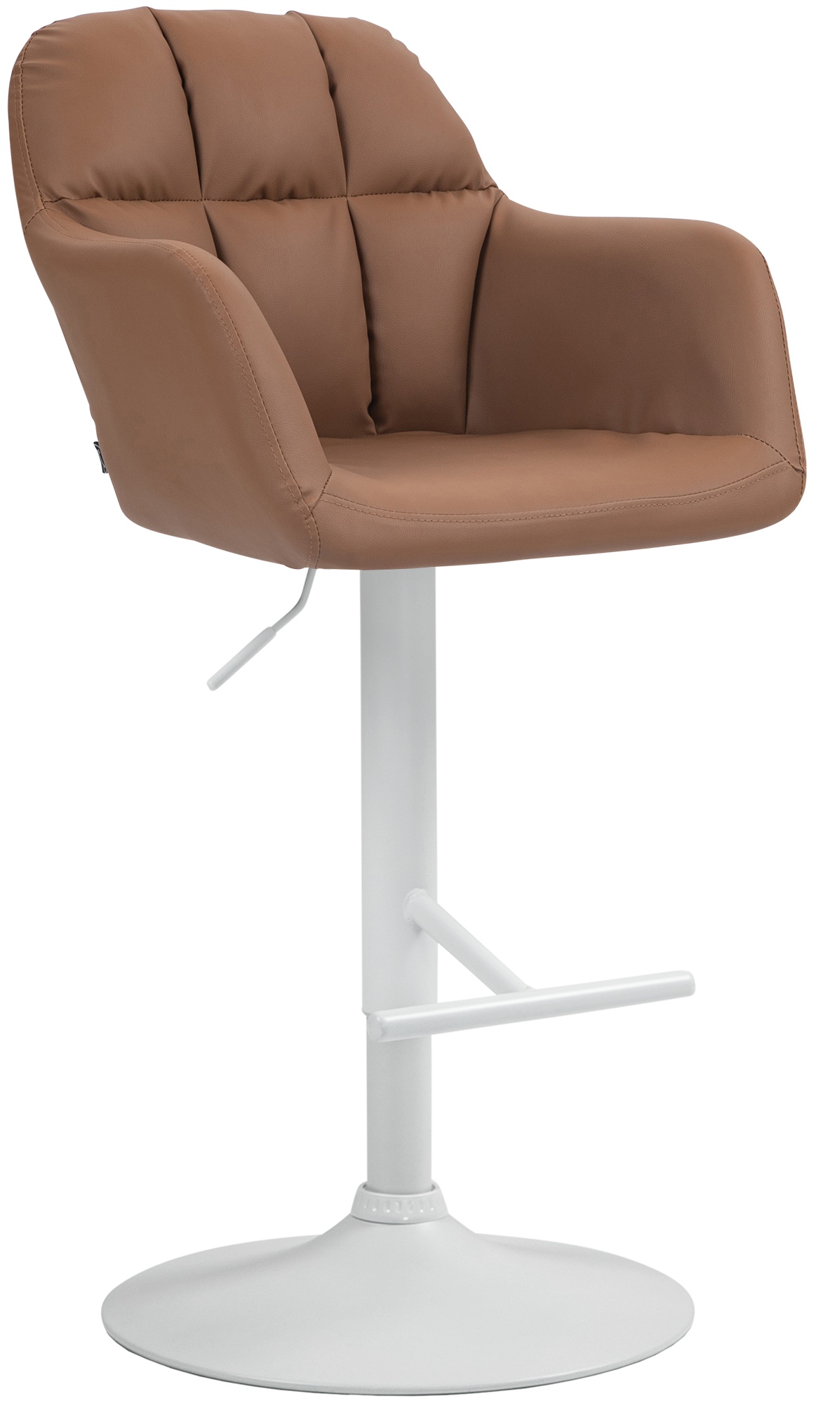 Barhocker Natoma Kunstleder weiß