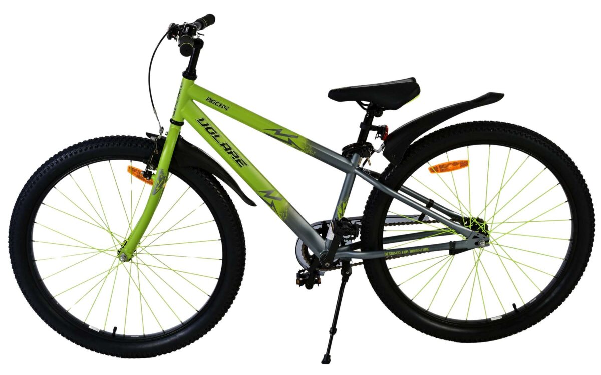 Volare Rocky Kinderfahrrad für Jungen - 26 Zoll in Grün für sicheres Fahren