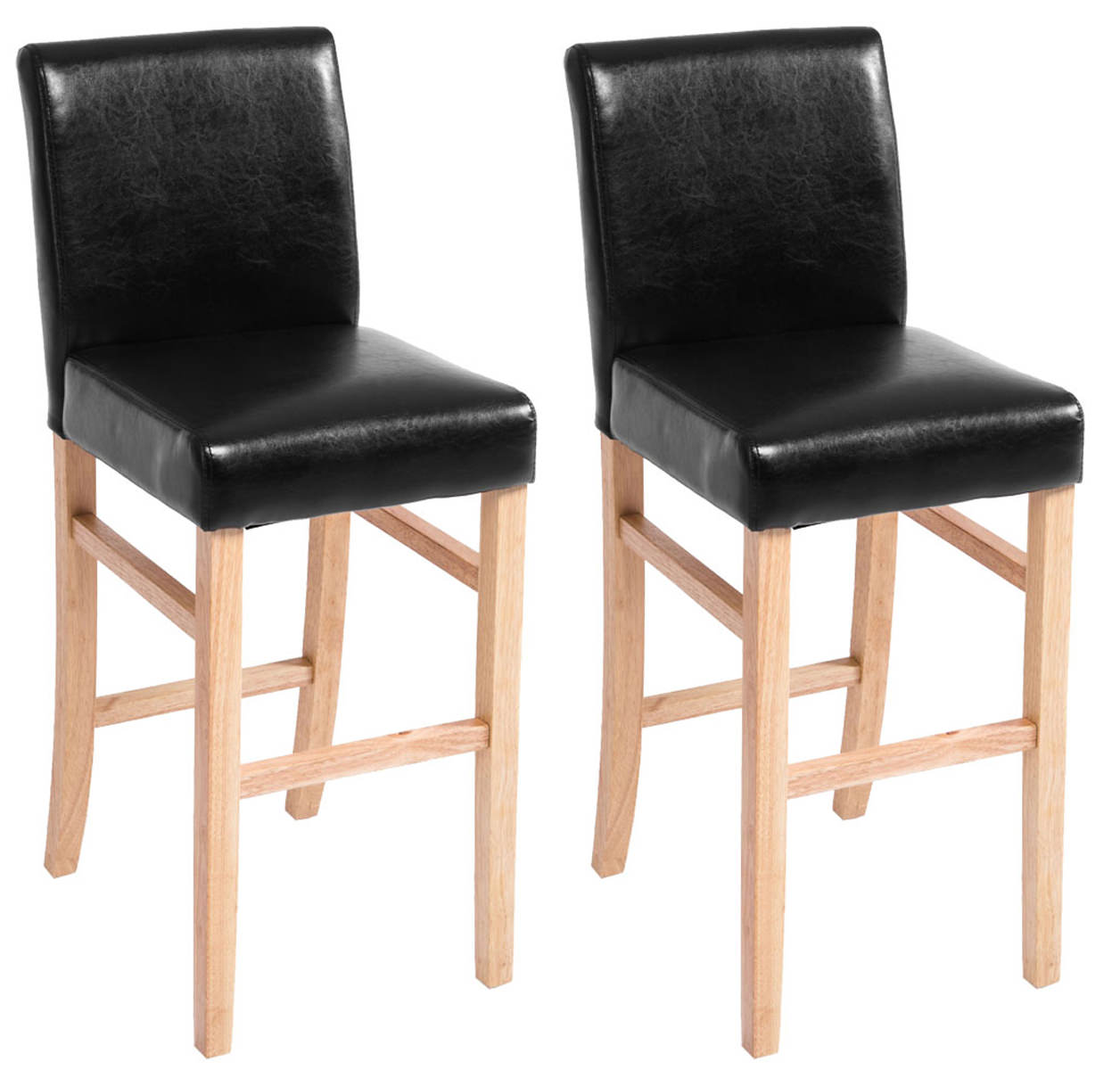 2er Set Barhocker Alvin Kunstleder natura
