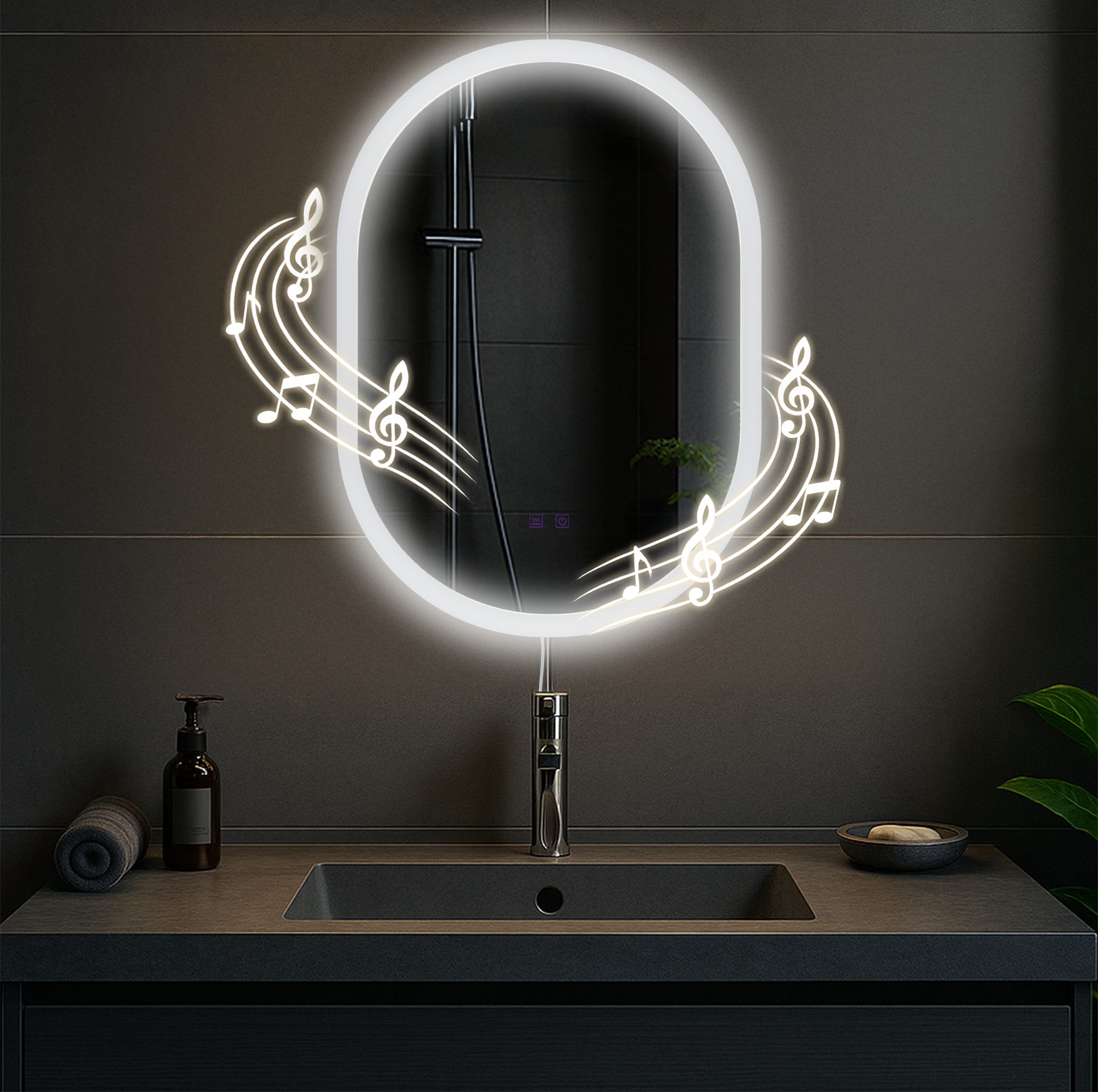 Badspiegel Karishma 70x50 mit Bluetooth