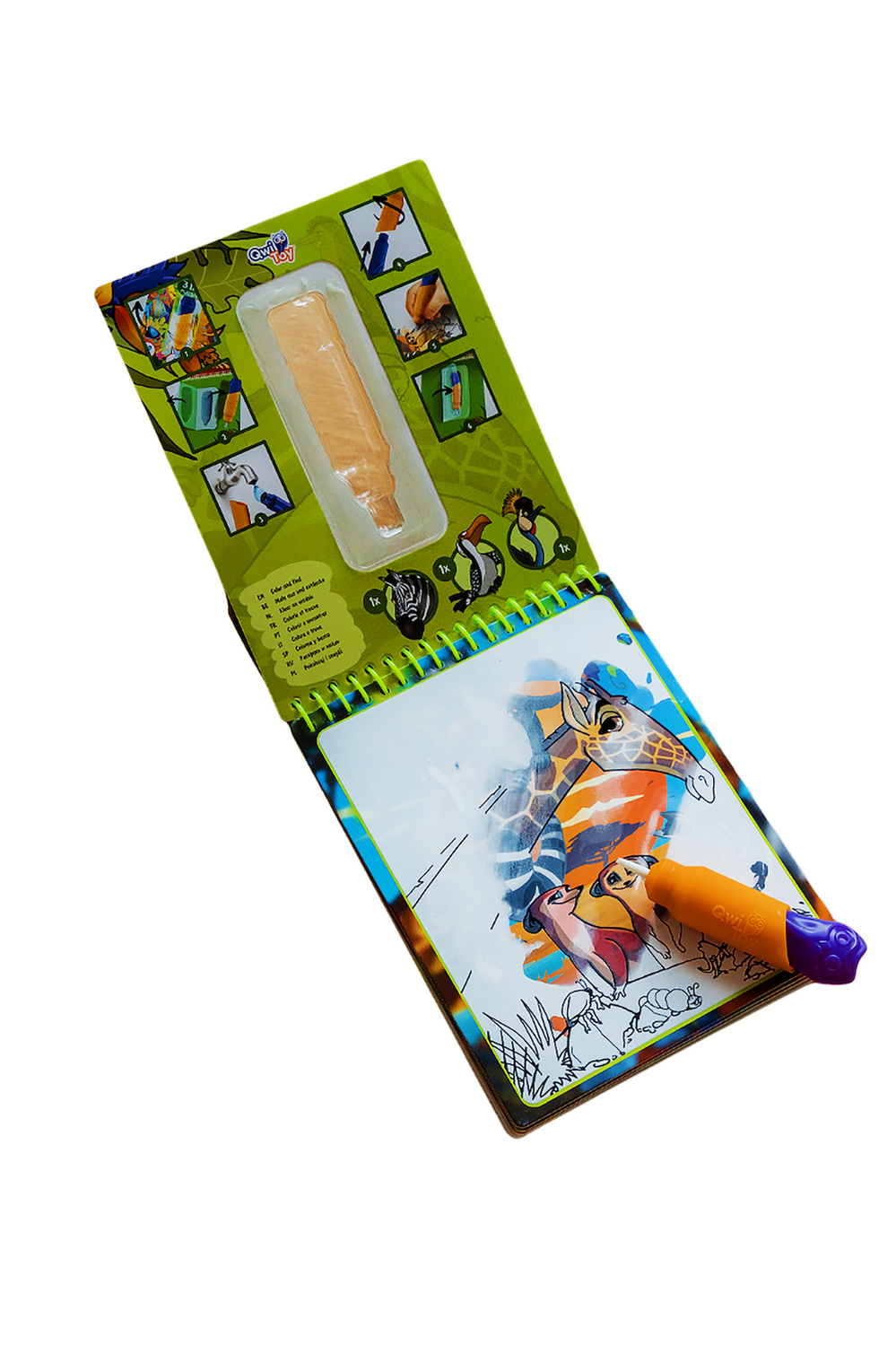 QwiToy Malen & Basteln Qwi Toy 3 in 1 Spielbuch - Tropics