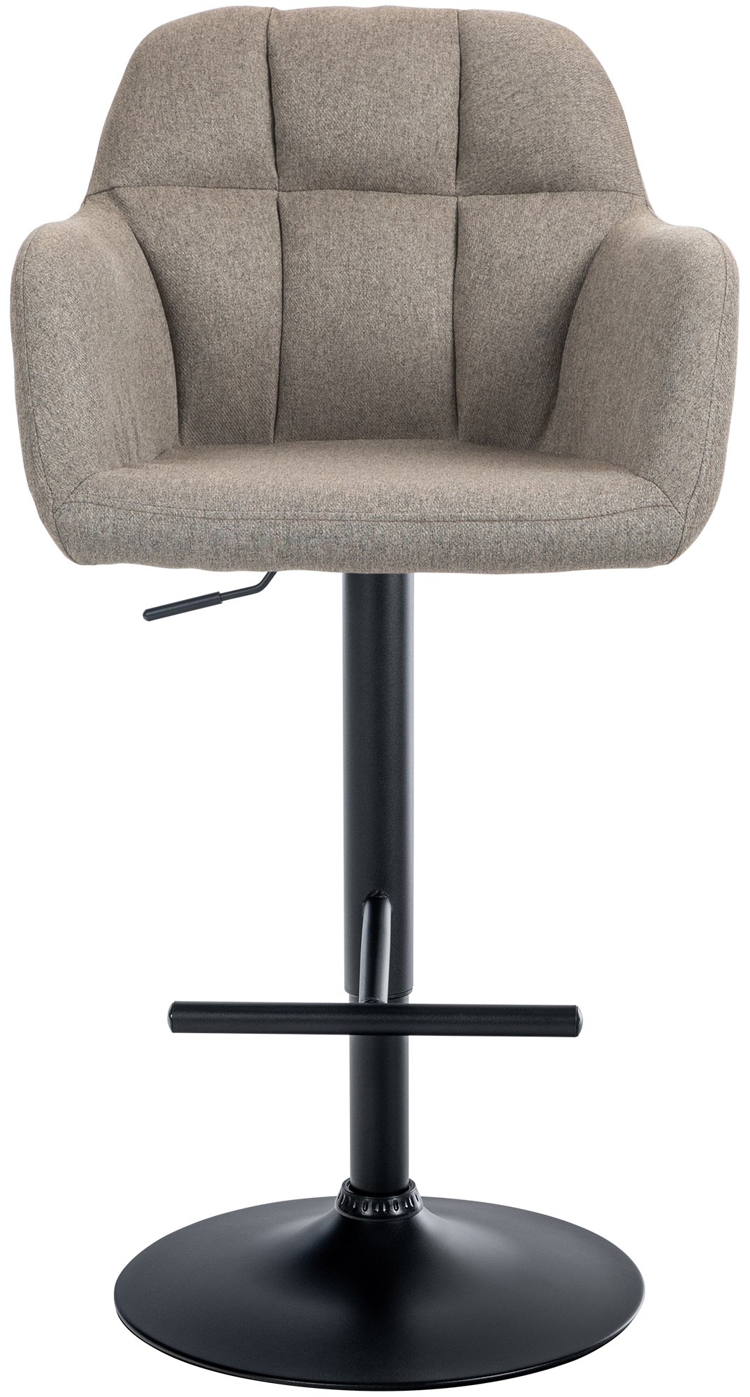 Barhocker Natoma Stoff schwarz
