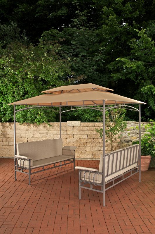 Pavillon mit 2 Bänken