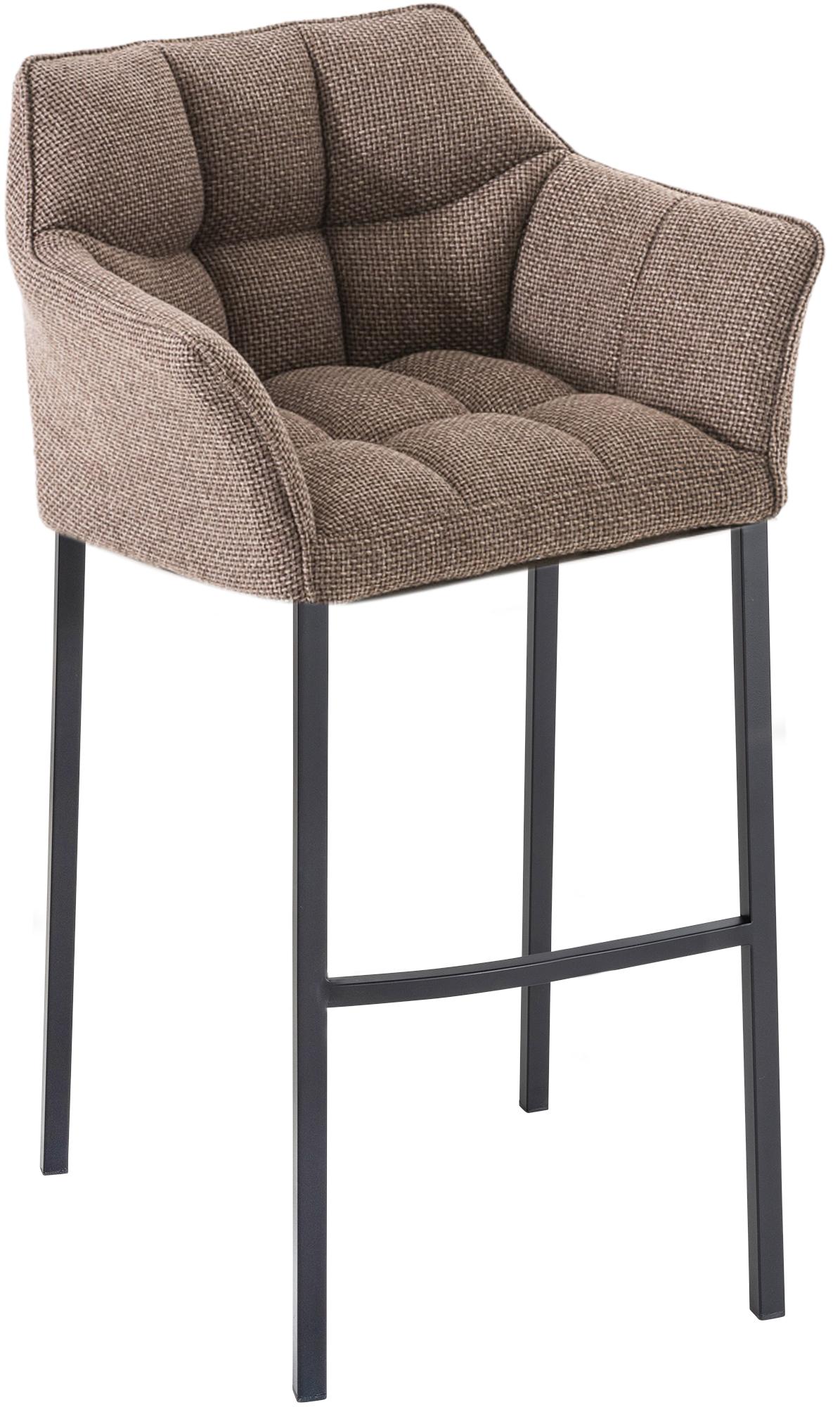 Barhocker Damaso B Stoff mit 4-Fuß Gestell