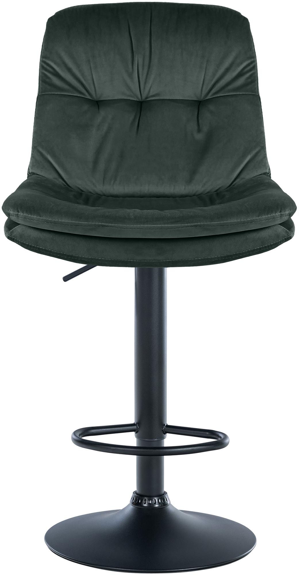 Barhocker Laurel Samt schwarz