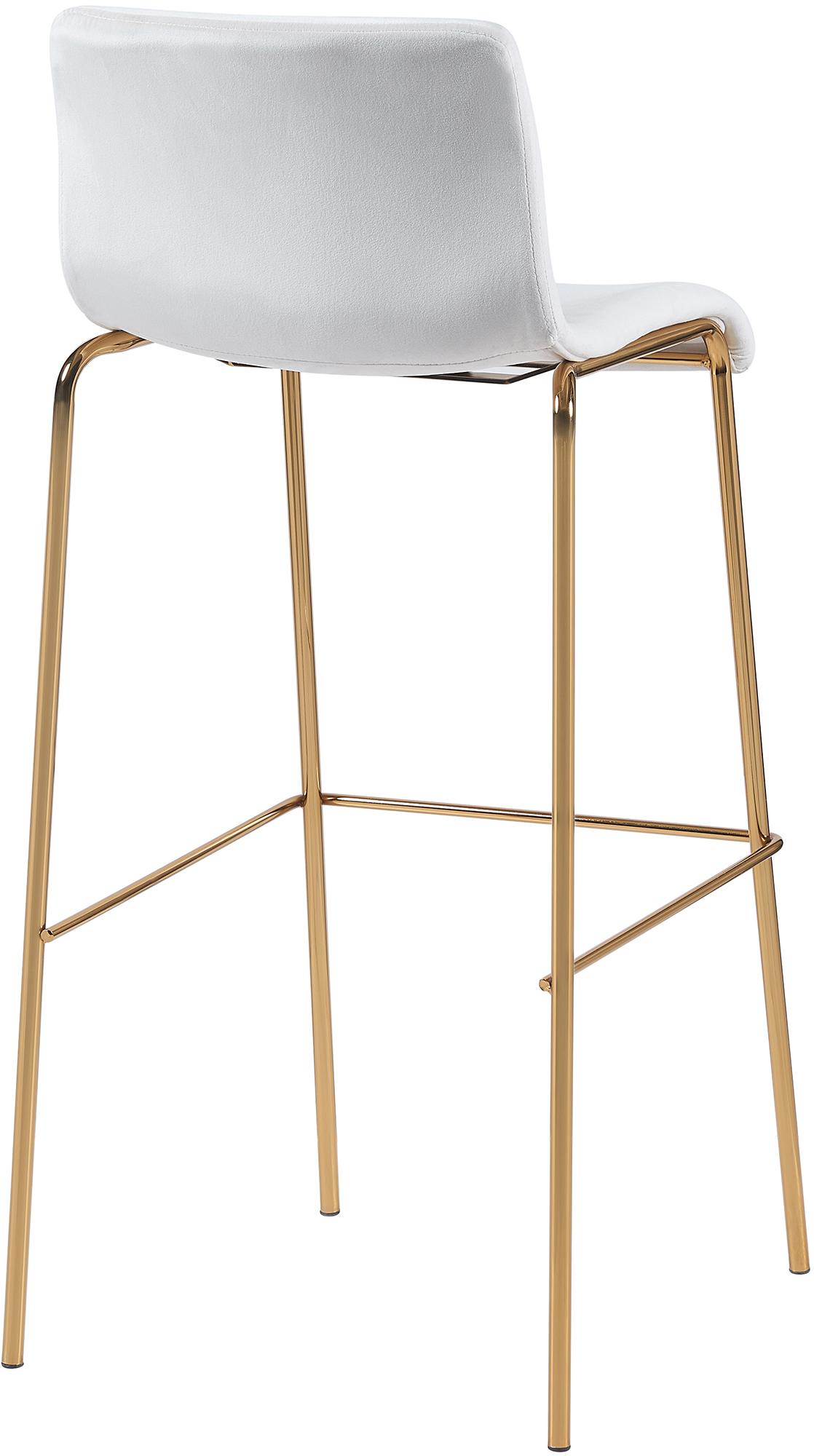 Barhocker Hoover Samt 4-Fuß Gold