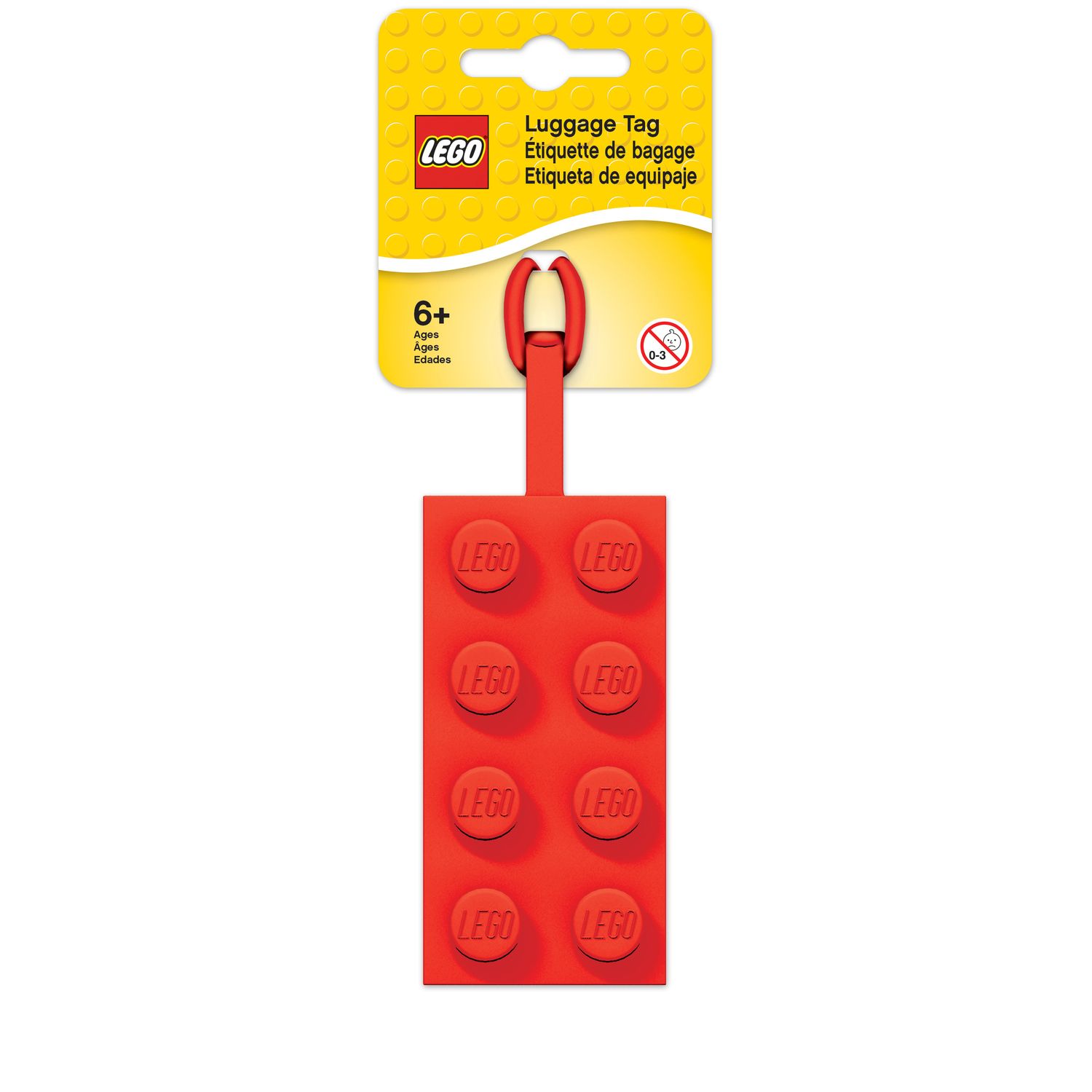 Joy Toy Mützen & Accessoires LEGO® Gepäckanhänger aus Vinyl - Farbe rot