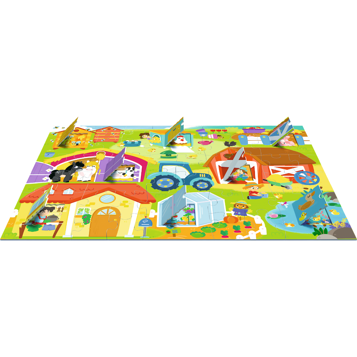 Trefl Puzzles Flip-Flap - Puzzle - Auf dem Bauernhof - 36 Teile