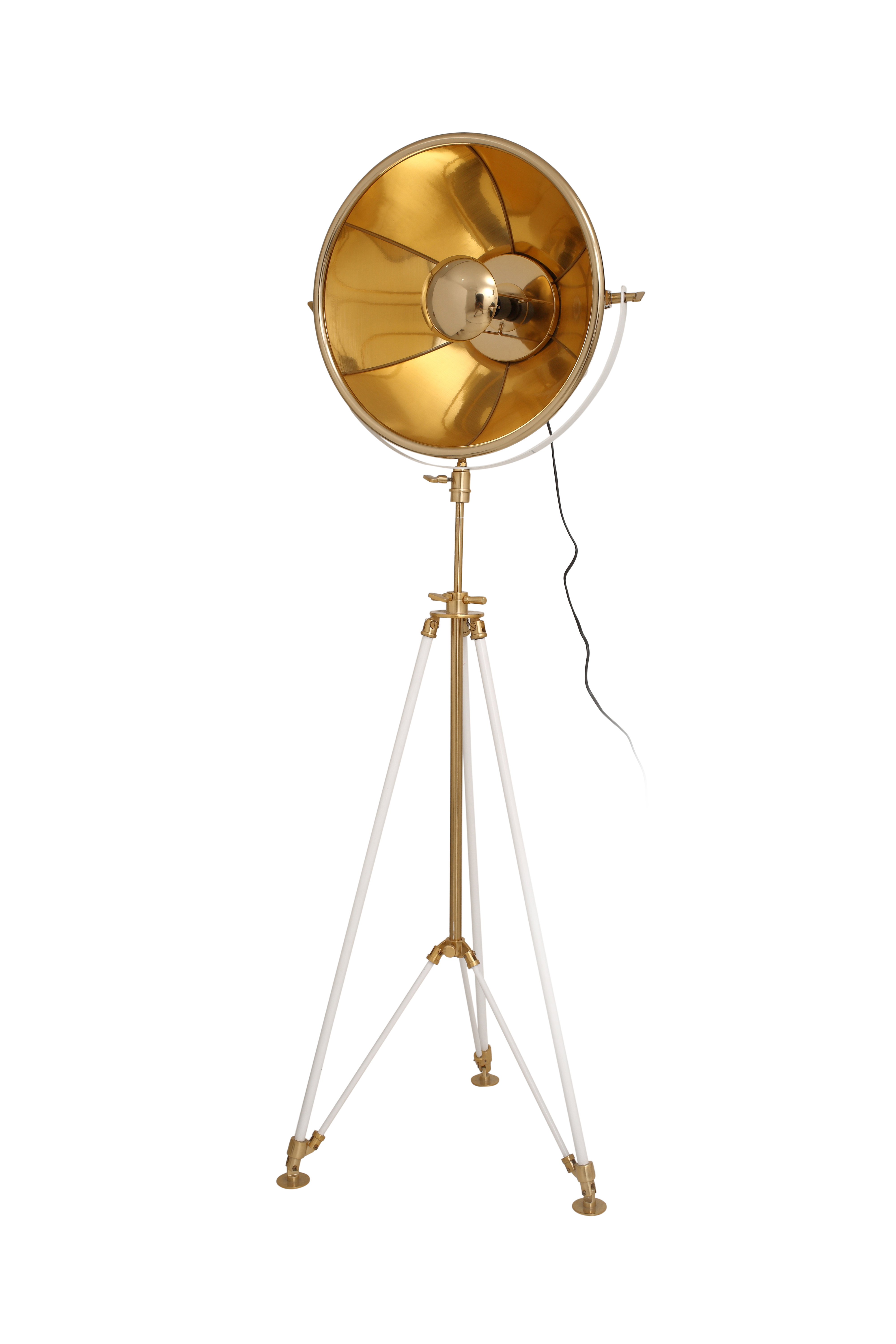Leuchten Stehlampe Bowie 125 Beige / Gold / Weiß