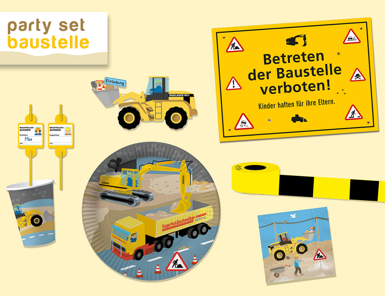 Dh Konzept Party & Deko BAUSTELLE - Partyset